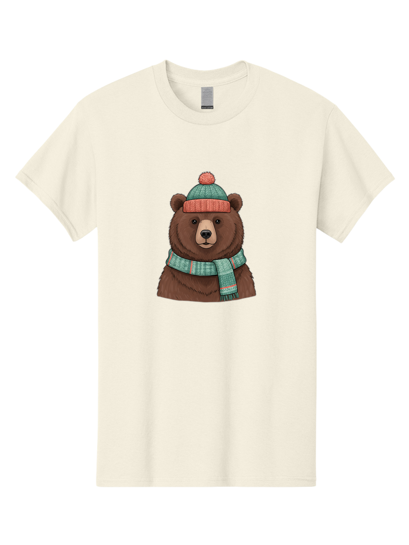Brown-Bear-In-Winter-Hat Men'S Graphic Tee, 100% Cotton, Comfortable Casual Summer Wear, Machine Washable, Vintage Camera, Old Camera, Antique Camera, Black Camera, Classic Photography, Photography Equipment, Nostalgic Device, Film Camera, Bae922