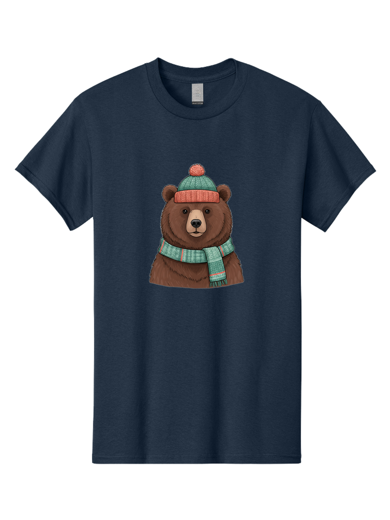 Brown-Bear-In-Winter-Hat Men'S Graphic Tee, 100% Cotton, Comfortable Casual Summer Wear, Machine Washable, Vintage Camera, Old Camera, Antique Camera, Black Camera, Classic Photography, Photography Equipment, Nostalgic Device, Film Camera, Bae922