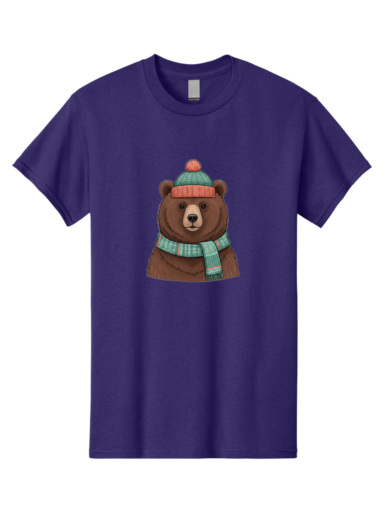 Brown-Bear-In-Winter-Hat Men'S Graphic Tee, 100% Cotton, Comfortable Casual Summer Wear, Machine Washable, Vintage Camera, Old Camera, Antique Camera, Black Camera, Classic Photography, Photography Equipment, Nostalgic Device, Film Camera, Bae922