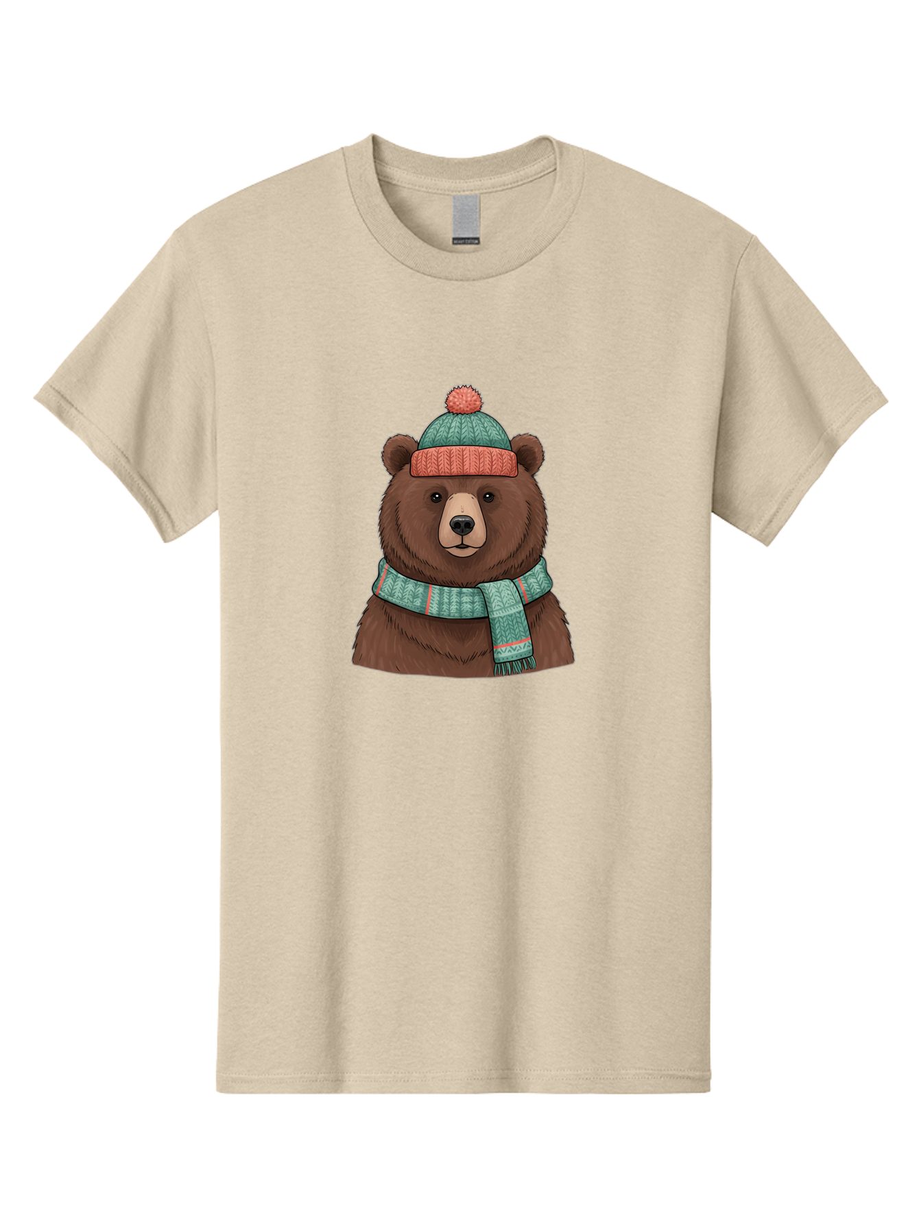 Brown-Bear-In-Winter-Hat Men'S Graphic Tee, 100% Cotton, Comfortable Casual Summer Wear, Machine Washable, Vintage Camera, Old Camera, Antique Camera, Black Camera, Classic Photography, Photography Equipment, Nostalgic Device, Film Camera, Bae922