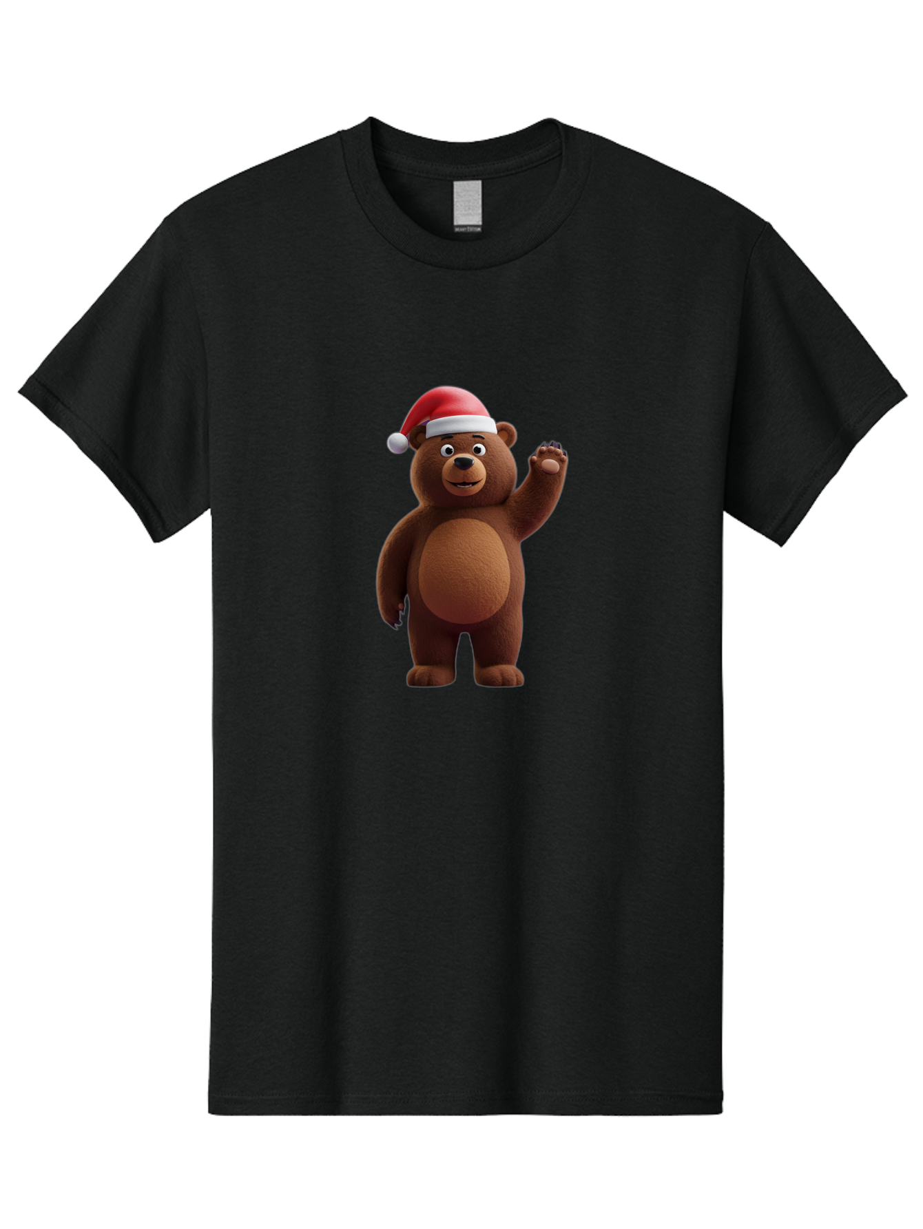 Brown-Bear-Santa-Hat-1 Men'S Graphic Tee, 100% Cotton, Comfortable Casual Summer Wear, Machine Washable, Vintage Camera, Old Camera, Antique Camera, Black Camera, Classic Photography, Photography Equipment, Nostalgic Device, Film Camera, Bae924