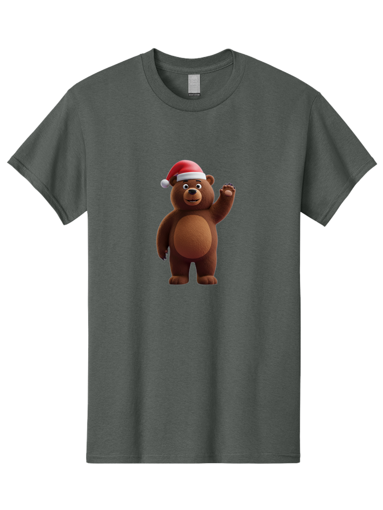 Brown-Bear-Santa-Hat-1 Men'S Graphic Tee, 100% Cotton, Comfortable Casual Summer Wear, Machine Washable, Vintage Camera, Old Camera, Antique Camera, Black Camera, Classic Photography, Photography Equipment, Nostalgic Device, Film Camera, Bae924