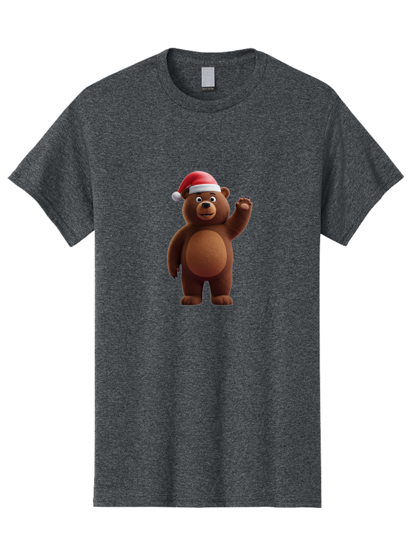 Brown-Bear-Santa-Hat-1 Men'S Graphic Tee, 100% Cotton, Comfortable Casual Summer Wear, Machine Washable, Vintage Camera, Old Camera, Antique Camera, Black Camera, Classic Photography, Photography Equipment, Nostalgic Device, Film Camera, Bae924