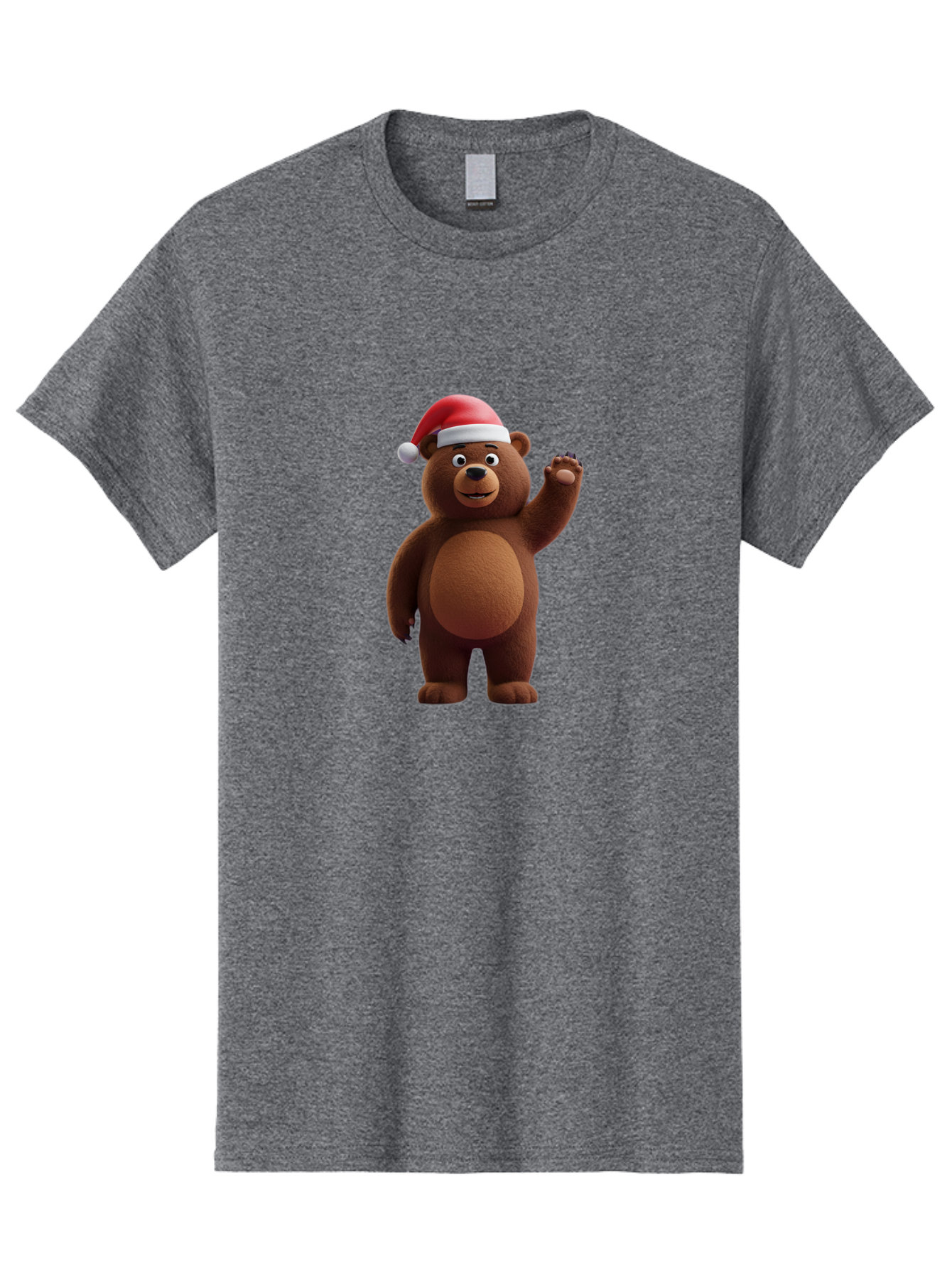 Brown-Bear-Santa-Hat-1 Men'S Graphic Tee, 100% Cotton, Comfortable Casual Summer Wear, Machine Washable, Vintage Camera, Old Camera, Antique Camera, Black Camera, Classic Photography, Photography Equipment, Nostalgic Device, Film Camera, Bae924