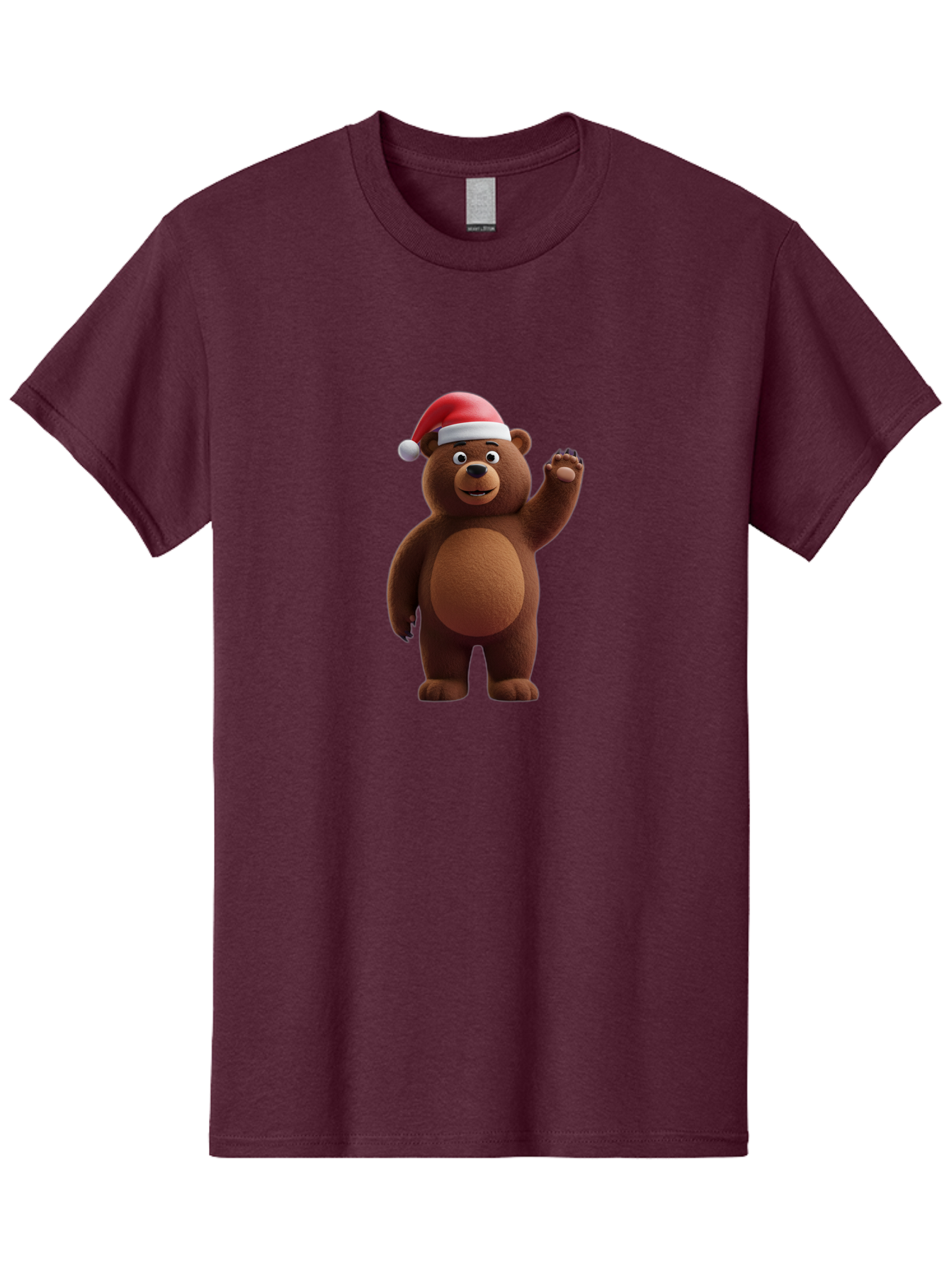 Brown-Bear-Santa-Hat-1 Men'S Graphic Tee, 100% Cotton, Comfortable Casual Summer Wear, Machine Washable, Vintage Camera, Old Camera, Antique Camera, Black Camera, Classic Photography, Photography Equipment, Nostalgic Device, Film Camera, Bae924