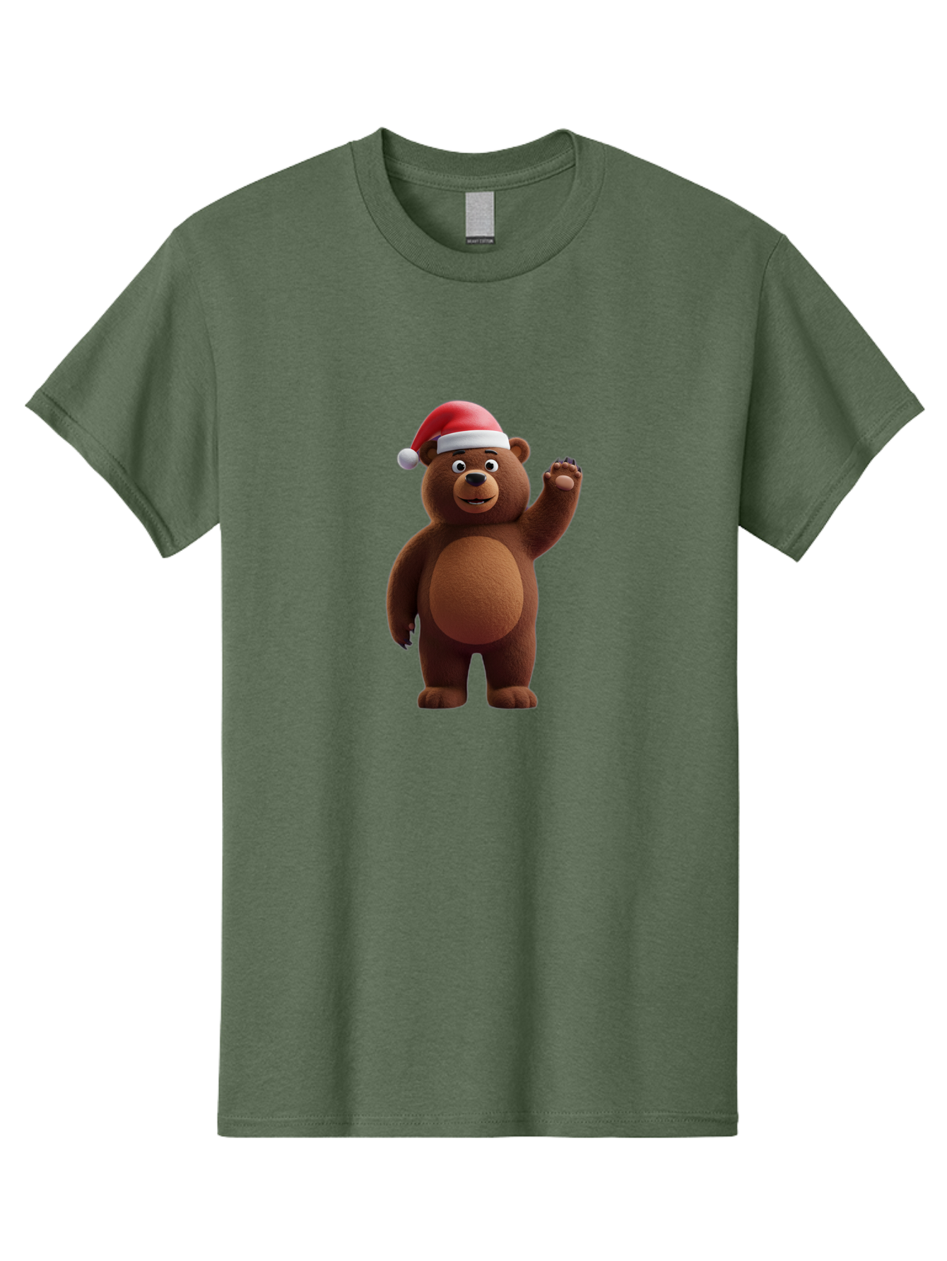 Brown-Bear-Santa-Hat-1 Men'S Graphic Tee, 100% Cotton, Comfortable Casual Summer Wear, Machine Washable, Vintage Camera, Old Camera, Antique Camera, Black Camera, Classic Photography, Photography Equipment, Nostalgic Device, Film Camera, Bae924