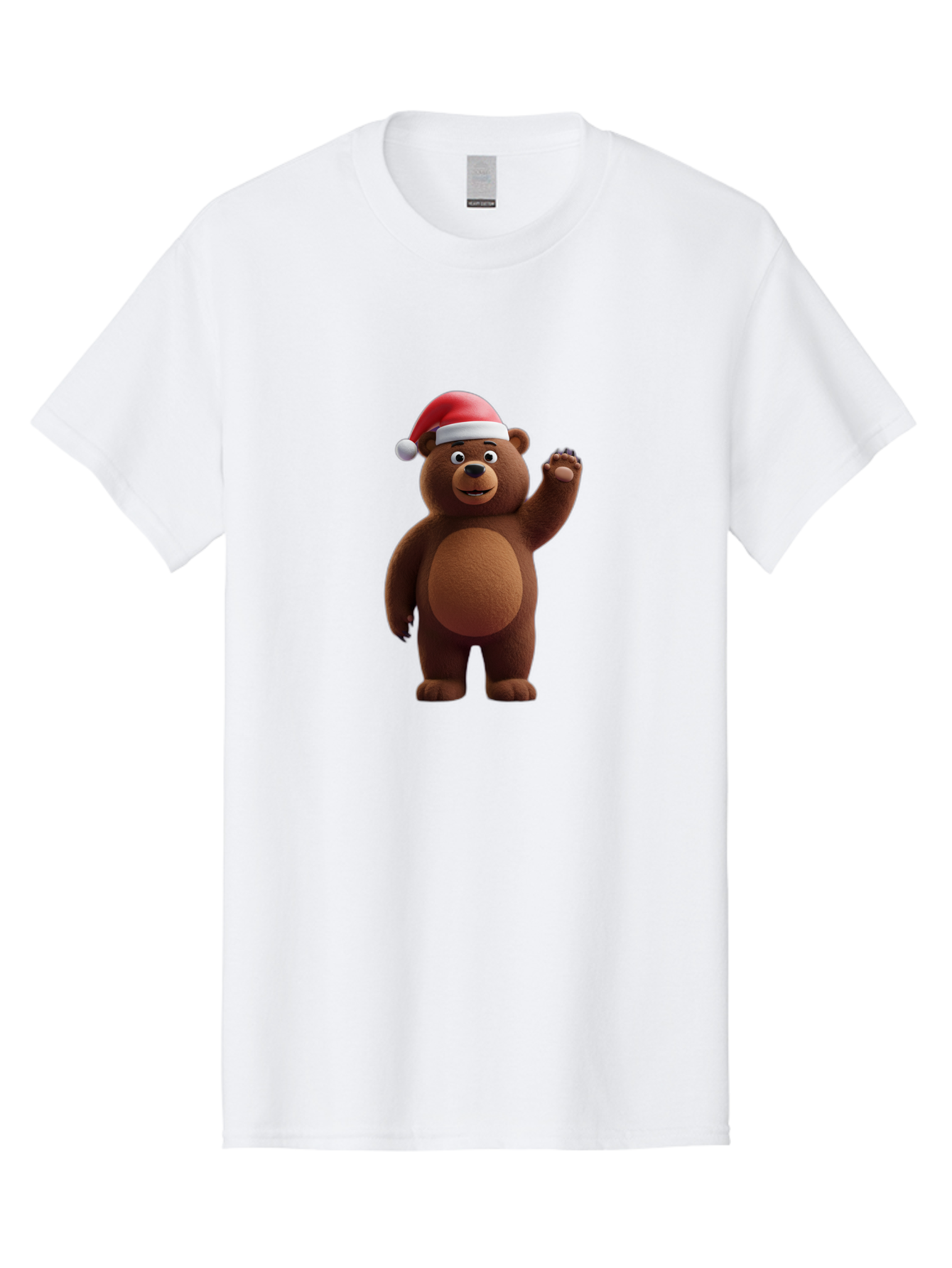 Brown-Bear-Santa-Hat-1 Men'S Graphic Tee, 100% Cotton, Comfortable Casual Summer Wear, Machine Washable, Vintage Camera, Old Camera, Antique Camera, Black Camera, Classic Photography, Photography Equipment, Nostalgic Device, Film Camera, Bae924