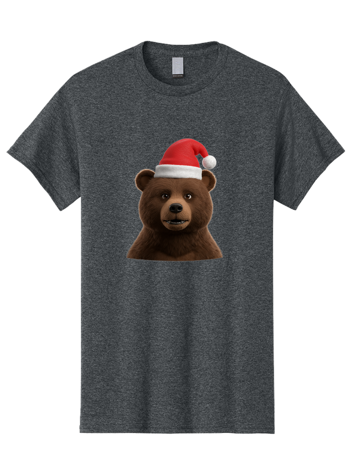 Brown-Bear-Santa-Hat Men'S Graphic Tee, 100% Cotton, Comfortable Casual Summer Wear, Machine Washable, Vintage Camera, Old Camera, Antique Camera, Black Camera, Classic Photography, Photography Equipment, Nostalgic Device, Film Camera, Bae925