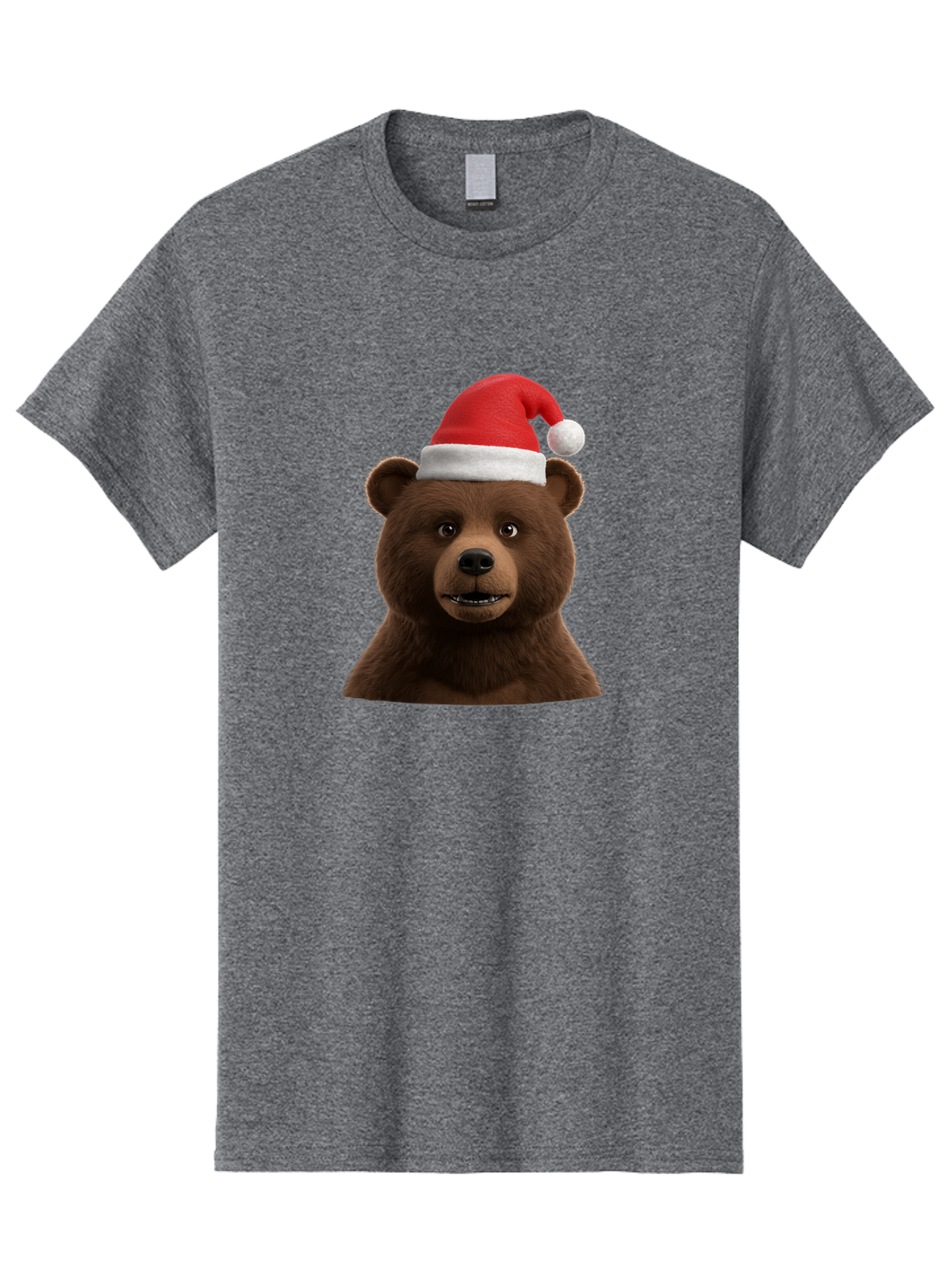 Brown-Bear-Santa-Hat Men'S Graphic Tee, 100% Cotton, Comfortable Casual Summer Wear, Machine Washable, Vintage Camera, Old Camera, Antique Camera, Black Camera, Classic Photography, Photography Equipment, Nostalgic Device, Film Camera, Bae925