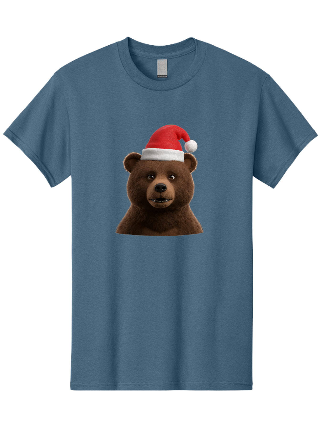 Brown-Bear-Santa-Hat Men'S Graphic Tee, 100% Cotton, Comfortable Casual Summer Wear, Machine Washable, Vintage Camera, Old Camera, Antique Camera, Black Camera, Classic Photography, Photography Equipment, Nostalgic Device, Film Camera, Bae925