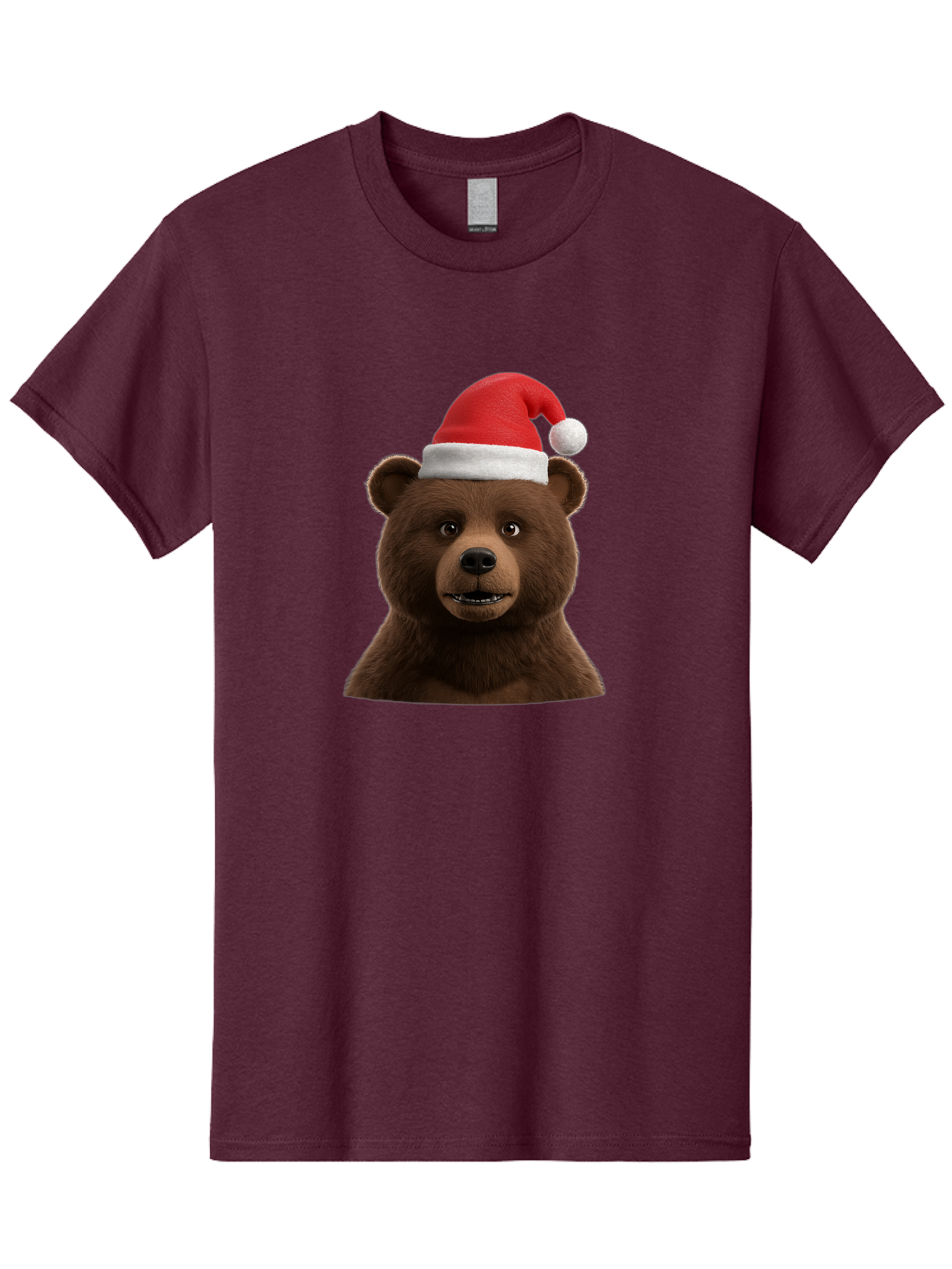 Brown-Bear-Santa-Hat Men'S Graphic Tee, 100% Cotton, Comfortable Casual Summer Wear, Machine Washable, Vintage Camera, Old Camera, Antique Camera, Black Camera, Classic Photography, Photography Equipment, Nostalgic Device, Film Camera, Bae925