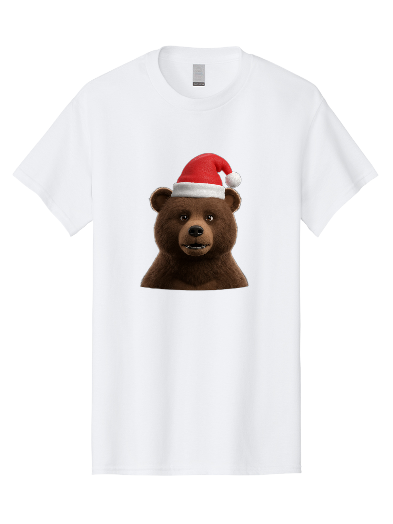 Brown-Bear-Santa-Hat Men'S Graphic Tee, 100% Cotton, Comfortable Casual Summer Wear, Machine Washable, Vintage Camera, Old Camera, Antique Camera, Black Camera, Classic Photography, Photography Equipment, Nostalgic Device, Film Camera, Bae925
