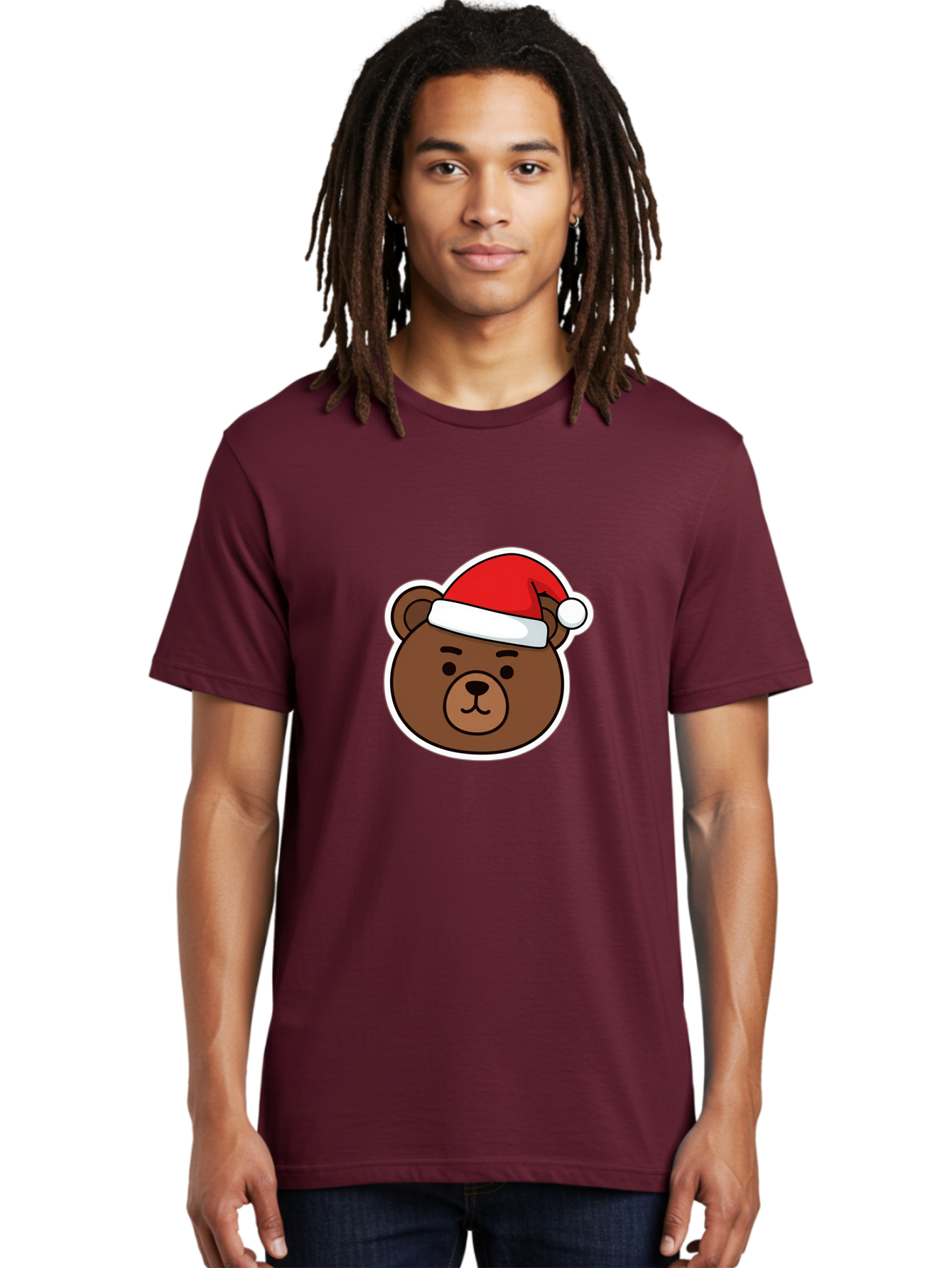 Brown-Bear-Wearing-Christmas-Hat Men'S Graphic Tee, 100% Cotton, Comfortable Casual Summer Wear, Machine Washable, Vintage Camera, Old Camera, Antique Camera, Black Camera, Classic Photography, Photography Equipment, Nostalgic Device, Bae926