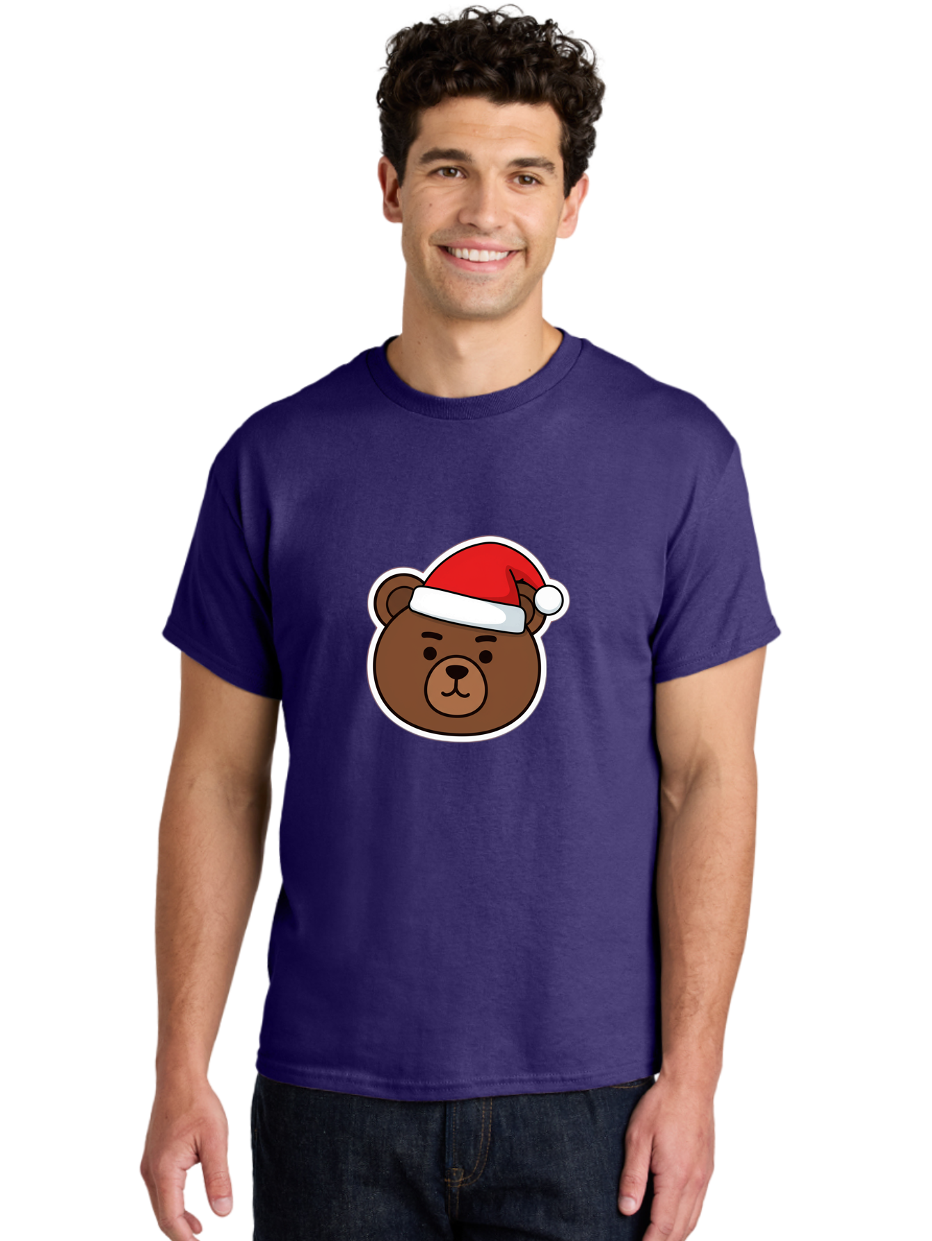 Brown-Bear-Wearing-Christmas-Hat Men'S Graphic Tee, 100% Cotton, Comfortable Casual Summer Wear, Machine Washable, Vintage Camera, Old Camera, Antique Camera, Black Camera, Classic Photography, Photography Equipment, Nostalgic Device, Bae926