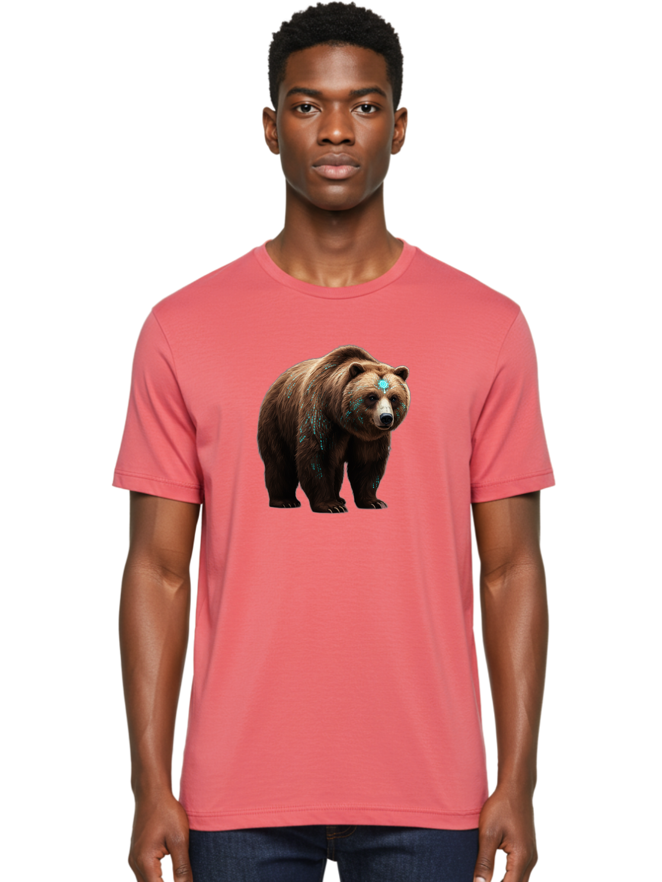 Brown-Bear-With-Blue-Markings Men'S Graphic Tee, 100% Cotton, Comfortable Casual Summer Wear, Machine Washable, Vintage Camera, Old Camera, Antique Camera, Black Camera, Classic Photography, Photography Equipment, Nostalgic Device, Bae927