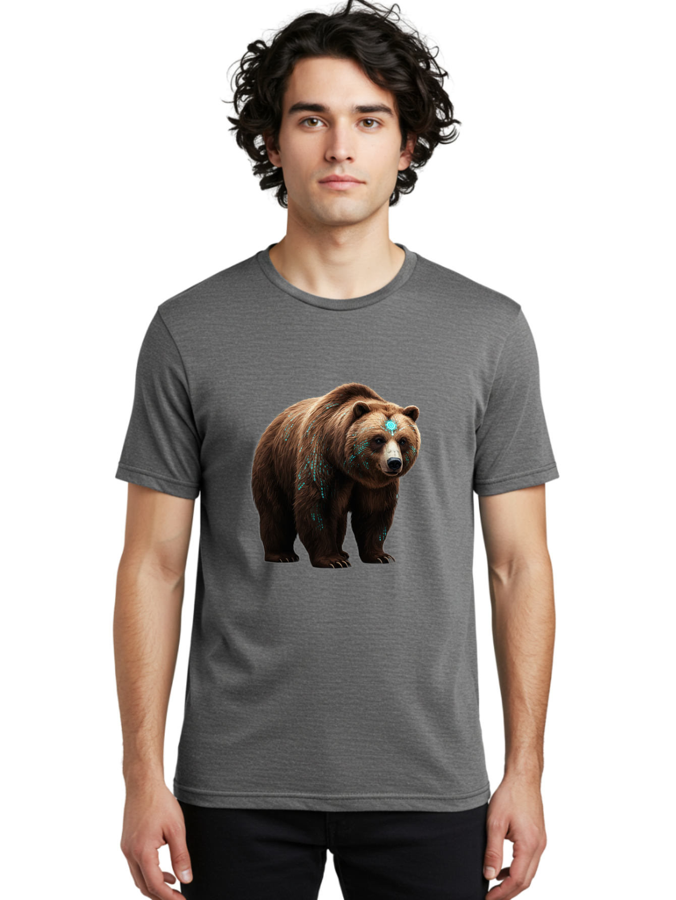 Brown-Bear-With-Blue-Markings Men'S Graphic Tee, 100% Cotton, Comfortable Casual Summer Wear, Machine Washable, Vintage Camera, Old Camera, Antique Camera, Black Camera, Classic Photography, Photography Equipment, Nostalgic Device, Bae927