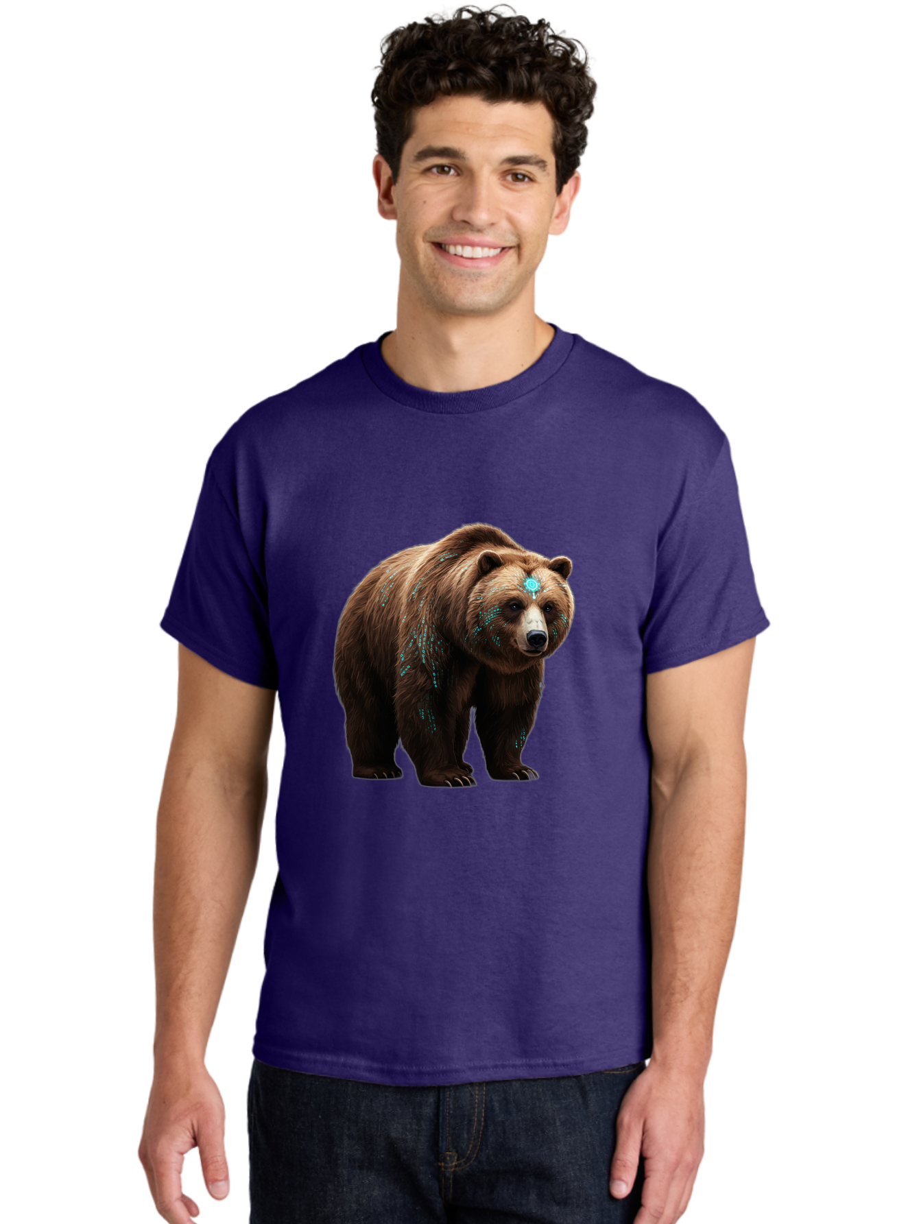 Brown-Bear-With-Blue-Markings Men'S Graphic Tee, 100% Cotton, Comfortable Casual Summer Wear, Machine Washable, Vintage Camera, Old Camera, Antique Camera, Black Camera, Classic Photography, Photography Equipment, Nostalgic Device, Bae927