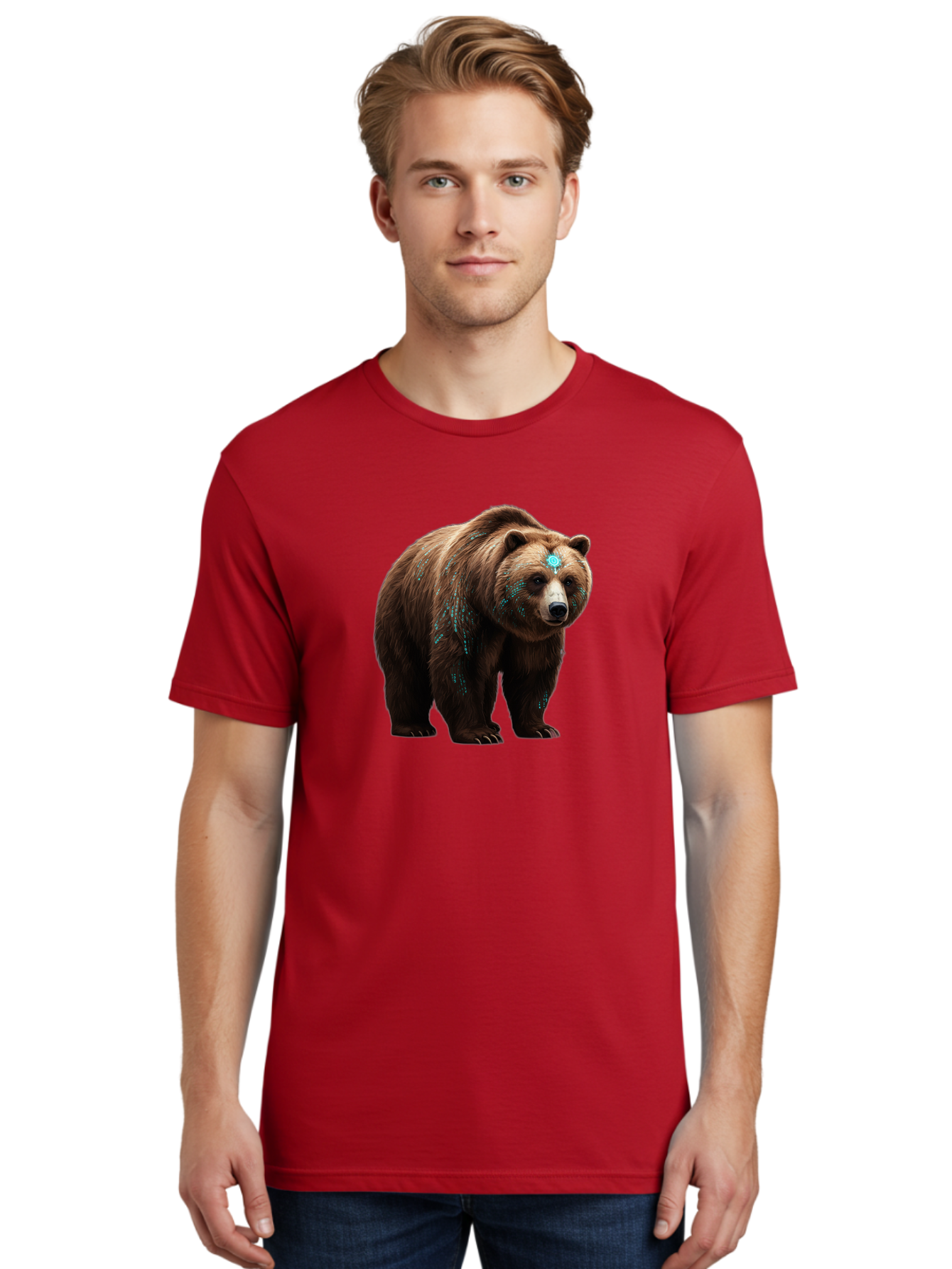 Brown-Bear-With-Blue-Markings Men'S Graphic Tee, 100% Cotton, Comfortable Casual Summer Wear, Machine Washable, Vintage Camera, Old Camera, Antique Camera, Black Camera, Classic Photography, Photography Equipment, Nostalgic Device, Bae927