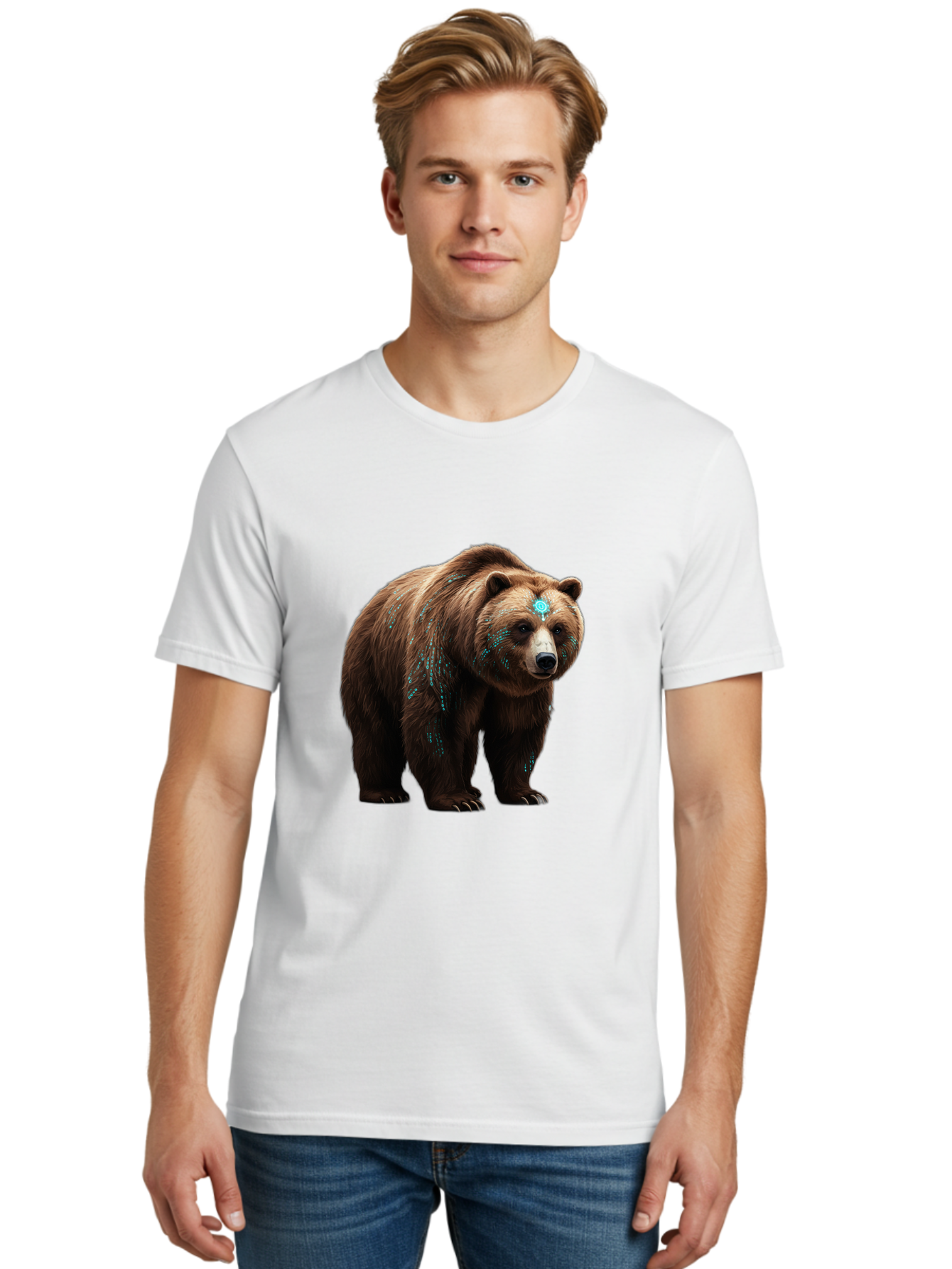 Brown-Bear-With-Blue-Markings Men'S Graphic Tee, 100% Cotton, Comfortable Casual Summer Wear, Machine Washable, Vintage Camera, Old Camera, Antique Camera, Black Camera, Classic Photography, Photography Equipment, Nostalgic Device, Bae927