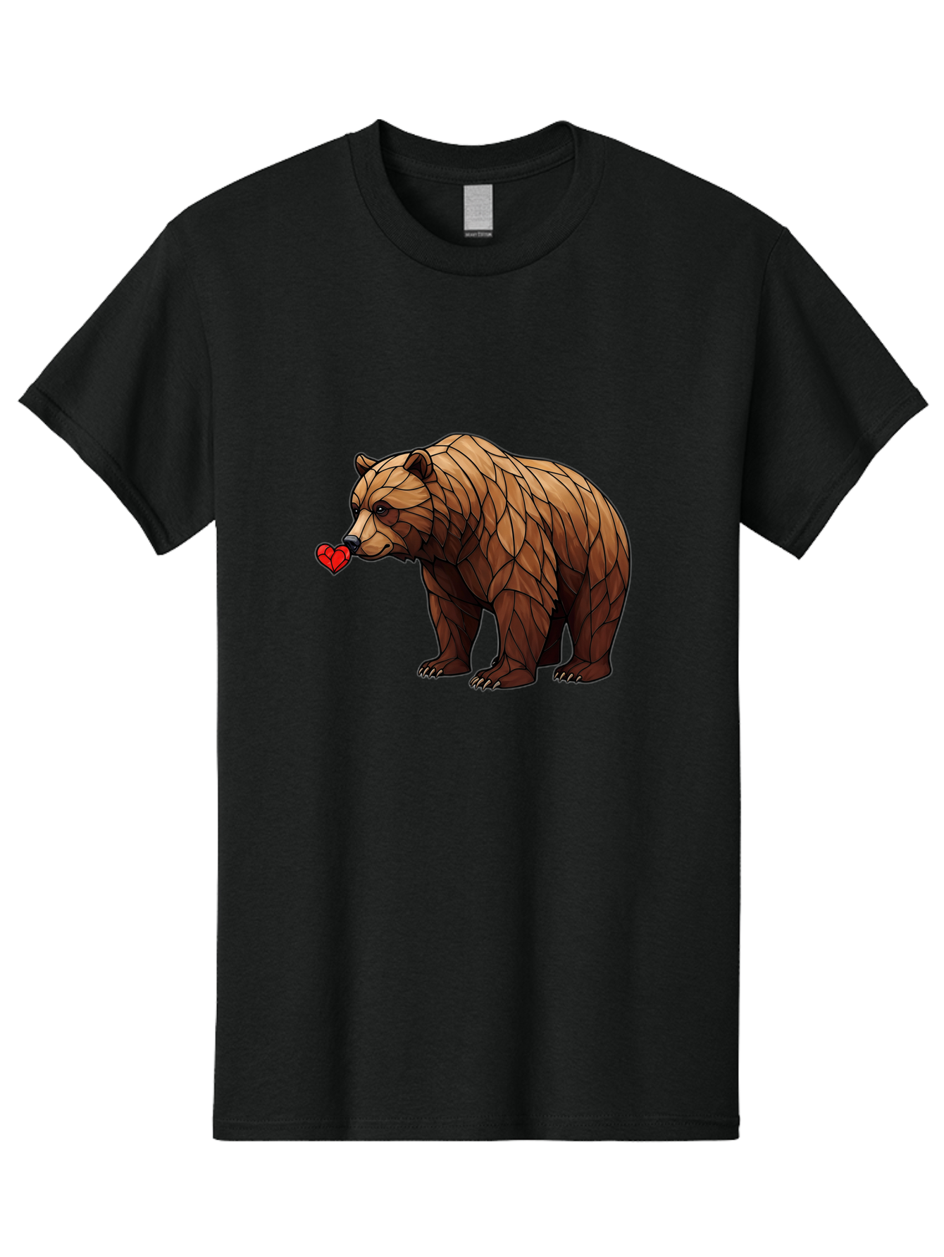Brown-Bear-With-Heart Men'S Graphic Tee, 100% Cotton, Comfortable Casual Summer Wear, Machine Washable, Vintage Camera, Old Camera, Antique Camera, Black Camera, Classic Photography, Photography Equipment, Nostalgic Device, Film Camera, Bae929