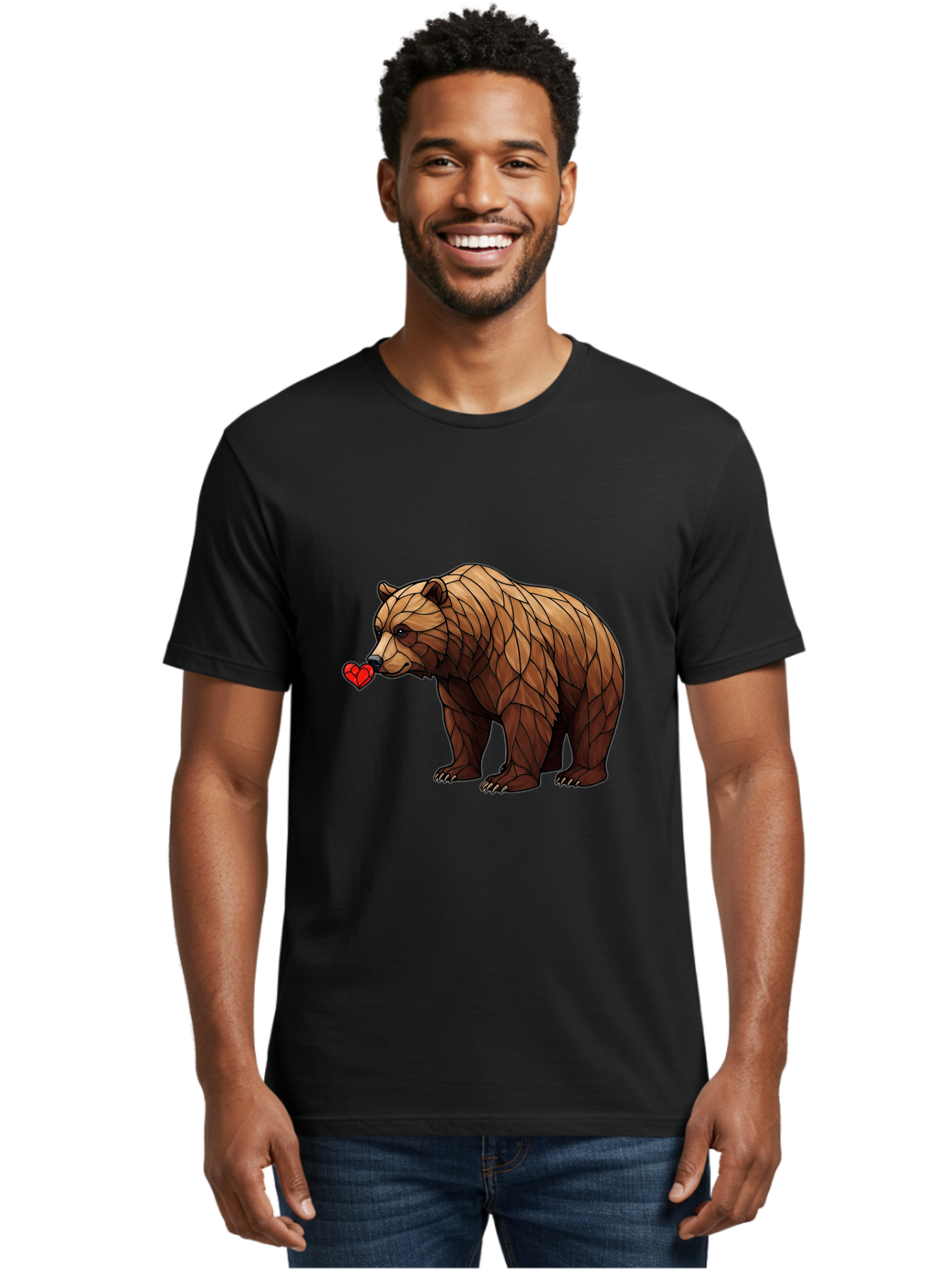 Brown-Bear-With-Heart Men'S Graphic Tee, 100% Cotton, Comfortable Casual Summer Wear, Machine Washable, Vintage Camera, Old Camera, Antique Camera, Black Camera, Classic Photography, Photography Equipment, Nostalgic Device, Film Camera, Bae929