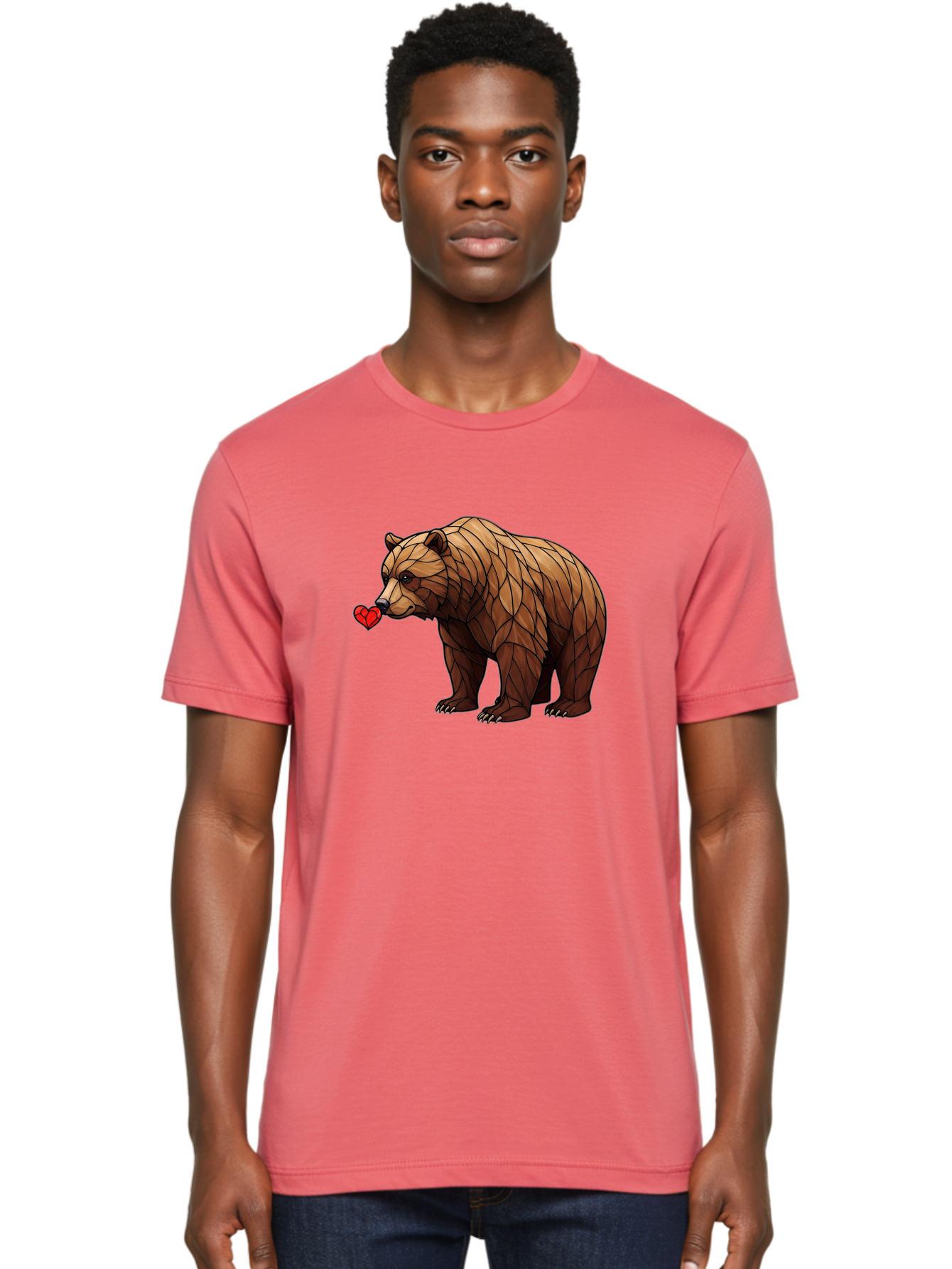 Brown-Bear-With-Heart Men'S Graphic Tee, 100% Cotton, Comfortable Casual Summer Wear, Machine Washable, Vintage Camera, Old Camera, Antique Camera, Black Camera, Classic Photography, Photography Equipment, Nostalgic Device, Film Camera, Bae929