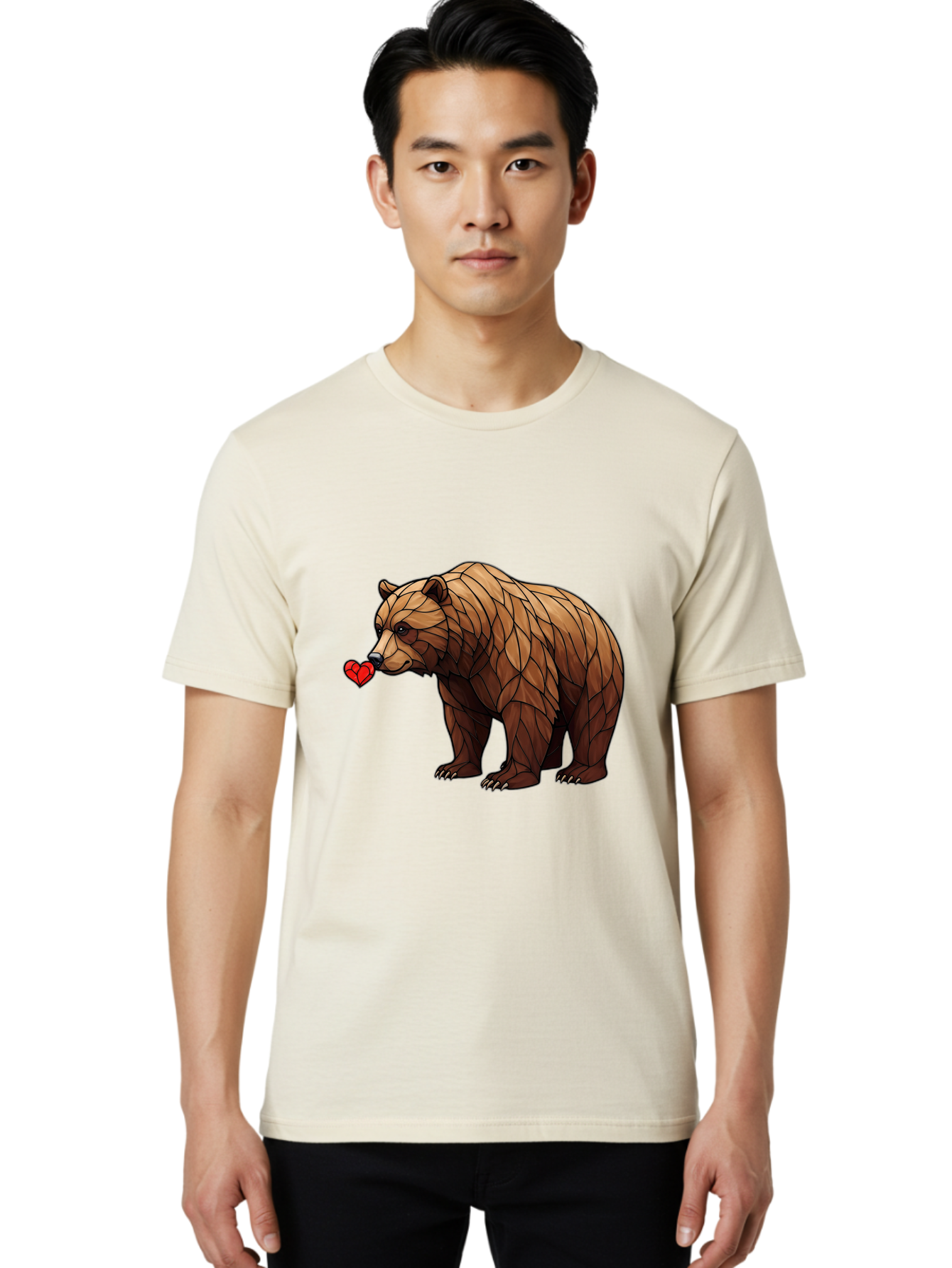 Brown-Bear-With-Heart Men'S Graphic Tee, 100% Cotton, Comfortable Casual Summer Wear, Machine Washable, Vintage Camera, Old Camera, Antique Camera, Black Camera, Classic Photography, Photography Equipment, Nostalgic Device, Film Camera, Bae929
