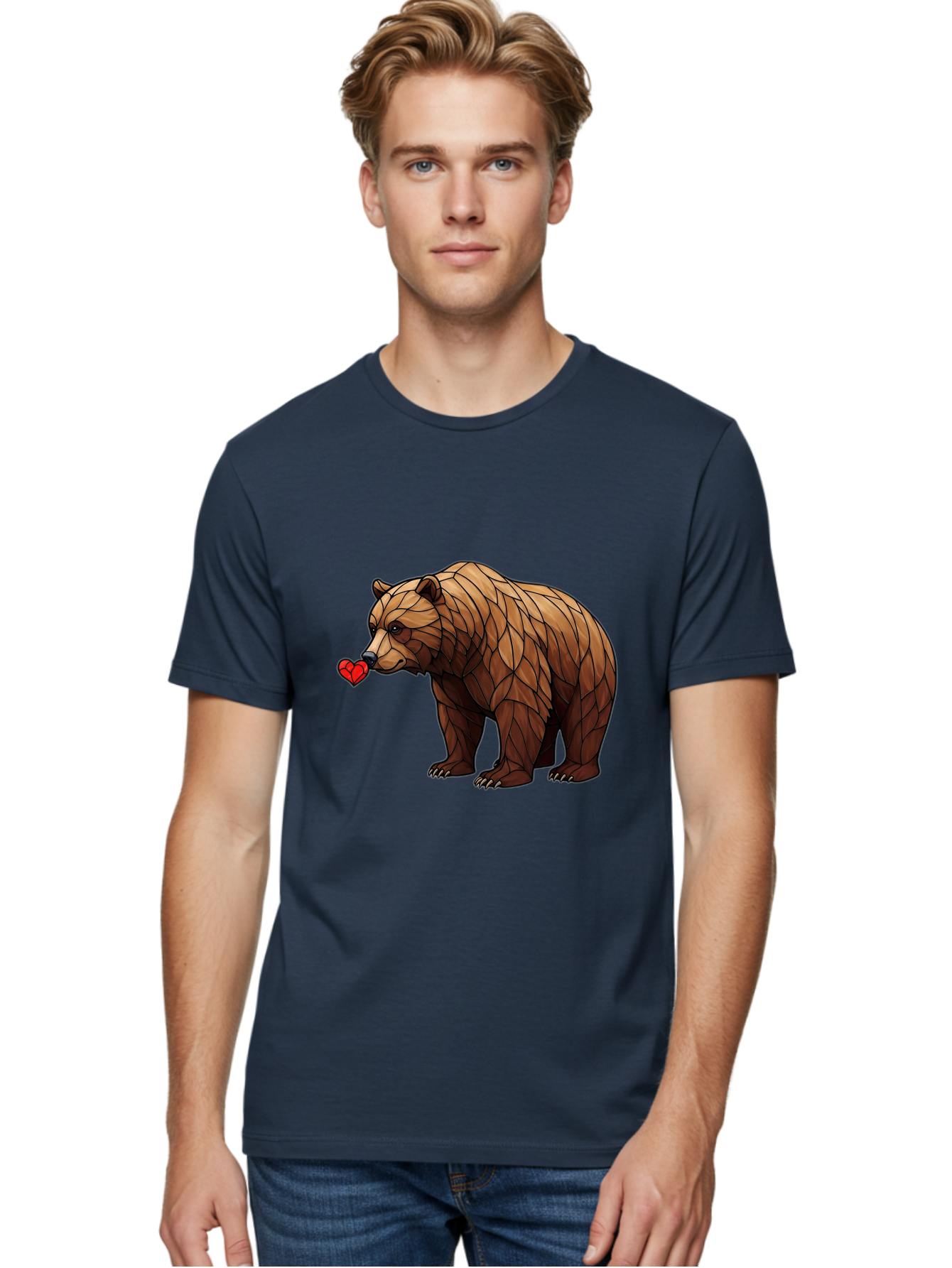 Brown-Bear-With-Heart Men'S Graphic Tee, 100% Cotton, Comfortable Casual Summer Wear, Machine Washable, Vintage Camera, Old Camera, Antique Camera, Black Camera, Classic Photography, Photography Equipment, Nostalgic Device, Film Camera, Bae929