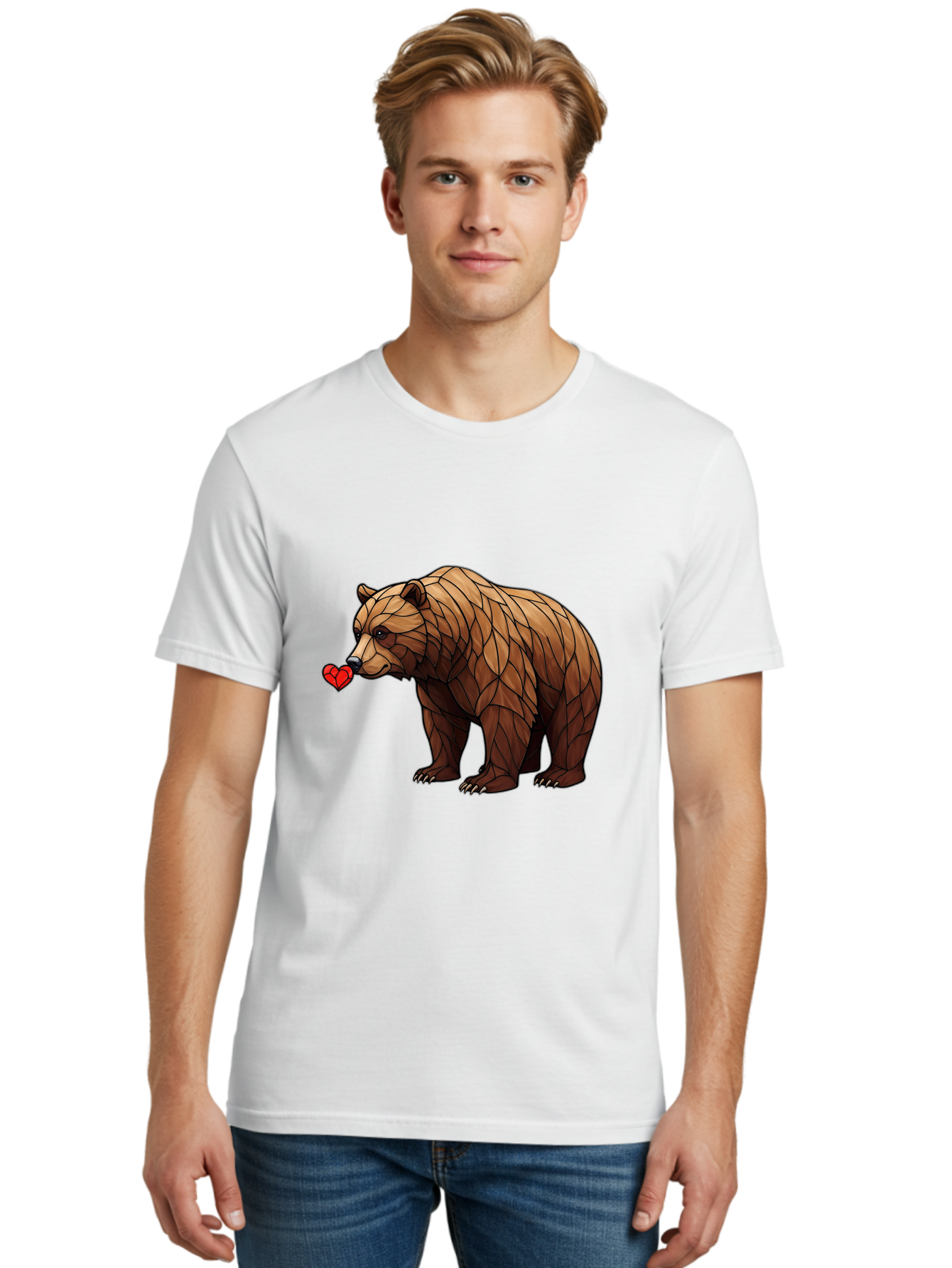 Brown-Bear-With-Heart Men'S Graphic Tee, 100% Cotton, Comfortable Casual Summer Wear, Machine Washable, Vintage Camera, Old Camera, Antique Camera, Black Camera, Classic Photography, Photography Equipment, Nostalgic Device, Film Camera, Bae929