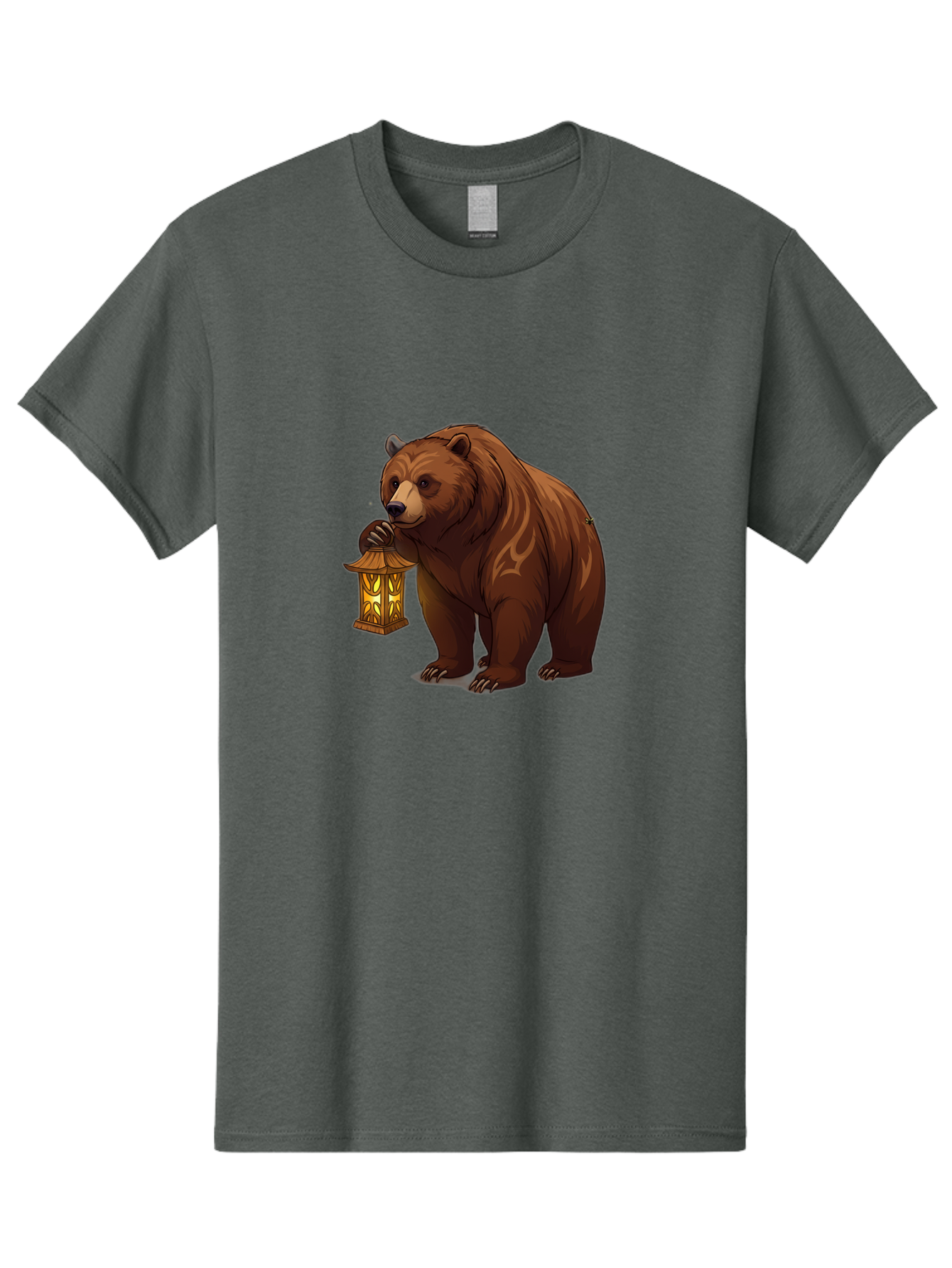 Brown-Bear-With-Lantern Men'S Graphic Tee, 100% Cotton, Comfortable Casual Summer Wear, Machine Washable, Vintage Camera, Old Camera, Antique Camera, Black Camera, Classic Photography, Photography Equipment, Nostalgic Device, Film Camera, Bae930