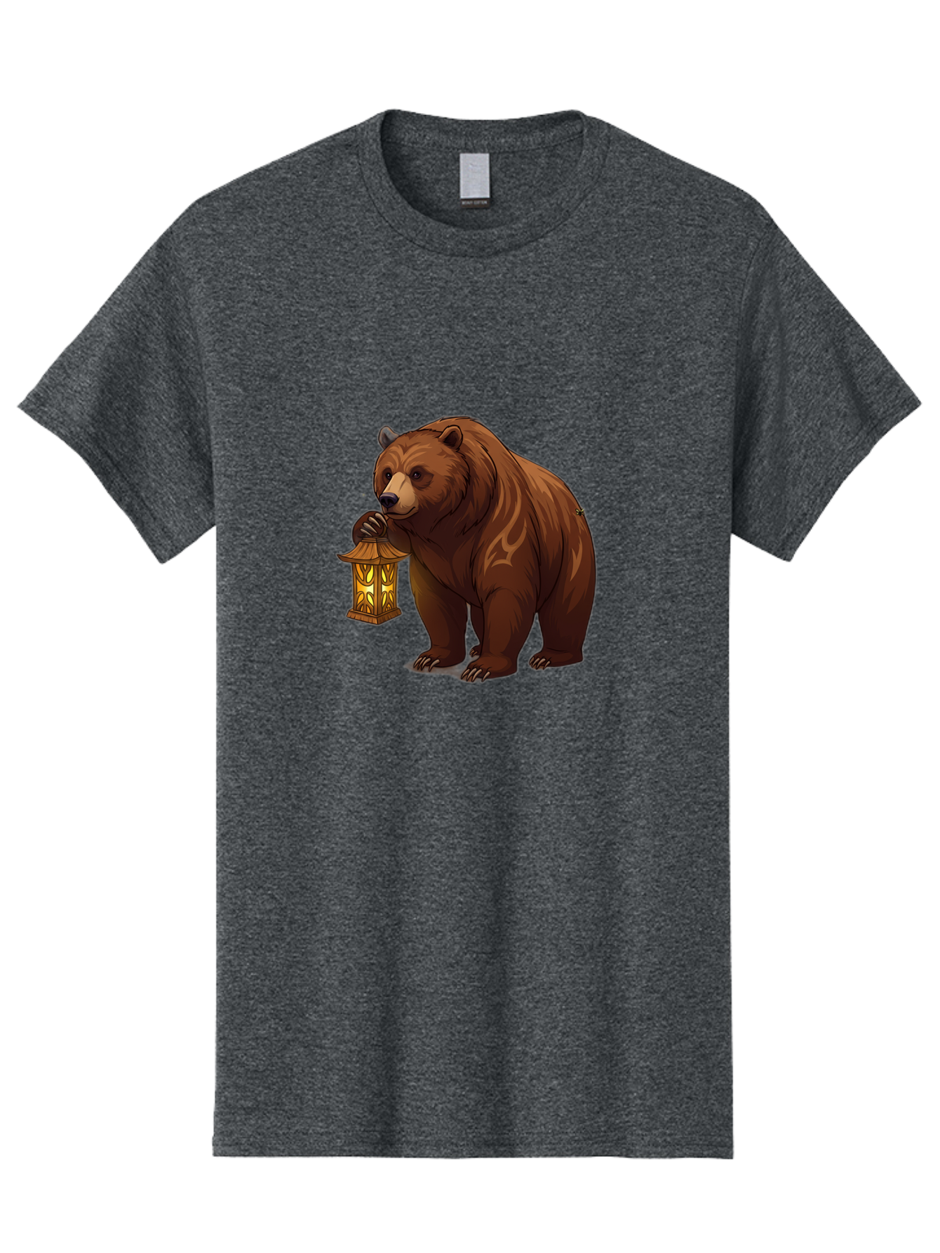 Brown-Bear-With-Lantern Men'S Graphic Tee, 100% Cotton, Comfortable Casual Summer Wear, Machine Washable, Vintage Camera, Old Camera, Antique Camera, Black Camera, Classic Photography, Photography Equipment, Nostalgic Device, Film Camera, Bae930