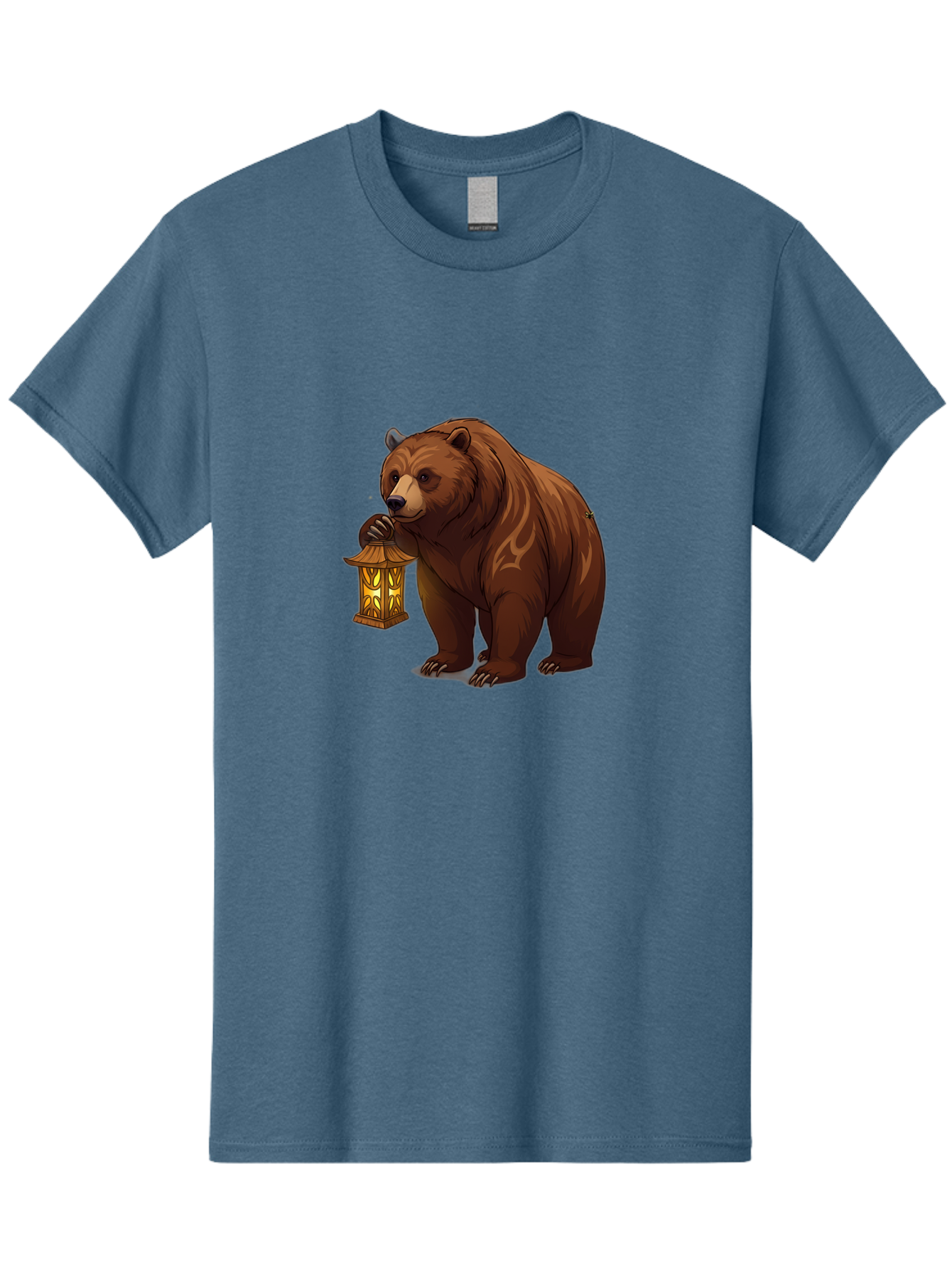 Brown-Bear-With-Lantern Men'S Graphic Tee, 100% Cotton, Comfortable Casual Summer Wear, Machine Washable, Vintage Camera, Old Camera, Antique Camera, Black Camera, Classic Photography, Photography Equipment, Nostalgic Device, Film Camera, Bae930