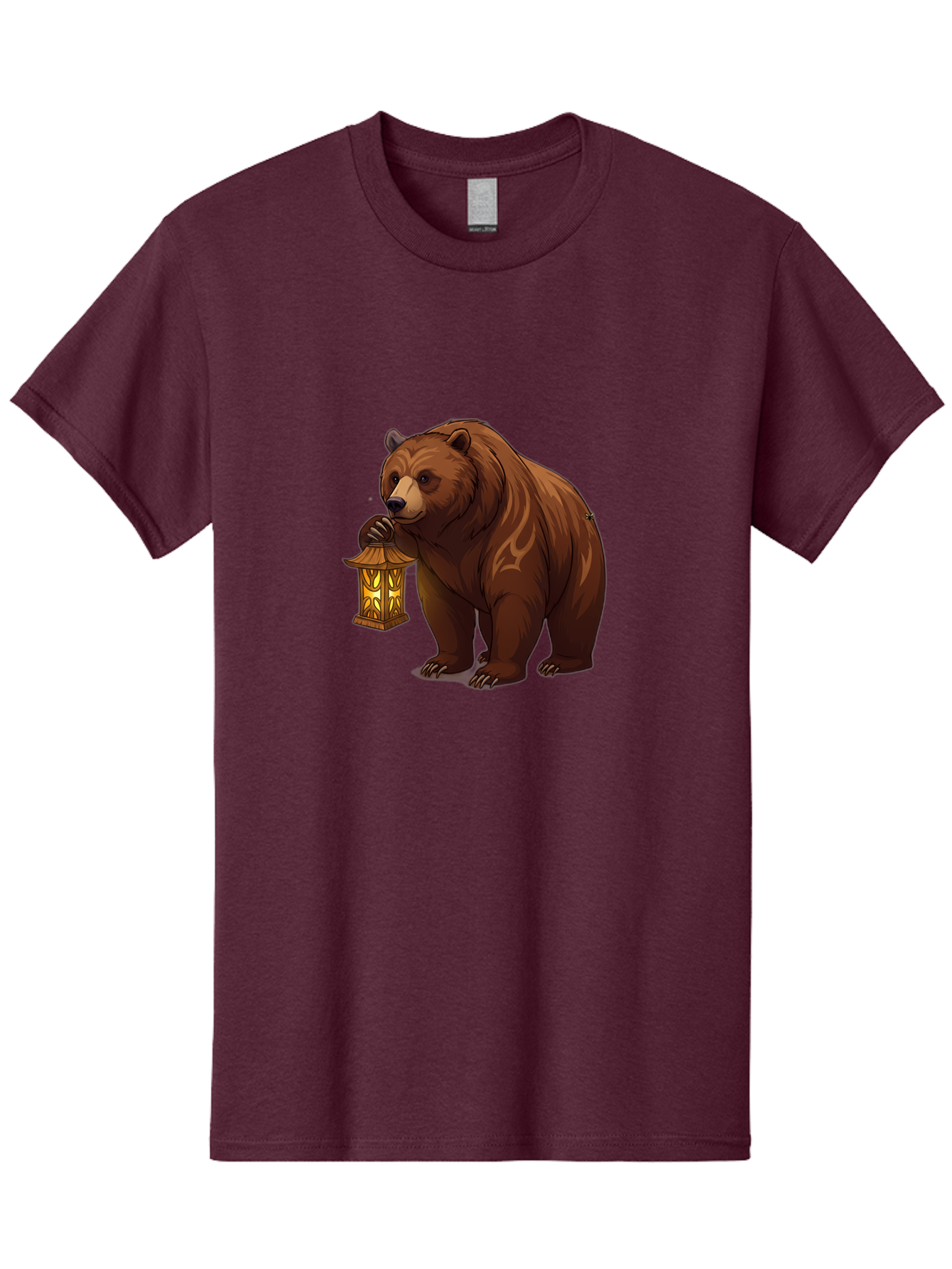 Brown-Bear-With-Lantern Men'S Graphic Tee, 100% Cotton, Comfortable Casual Summer Wear, Machine Washable, Vintage Camera, Old Camera, Antique Camera, Black Camera, Classic Photography, Photography Equipment, Nostalgic Device, Film Camera, Bae930