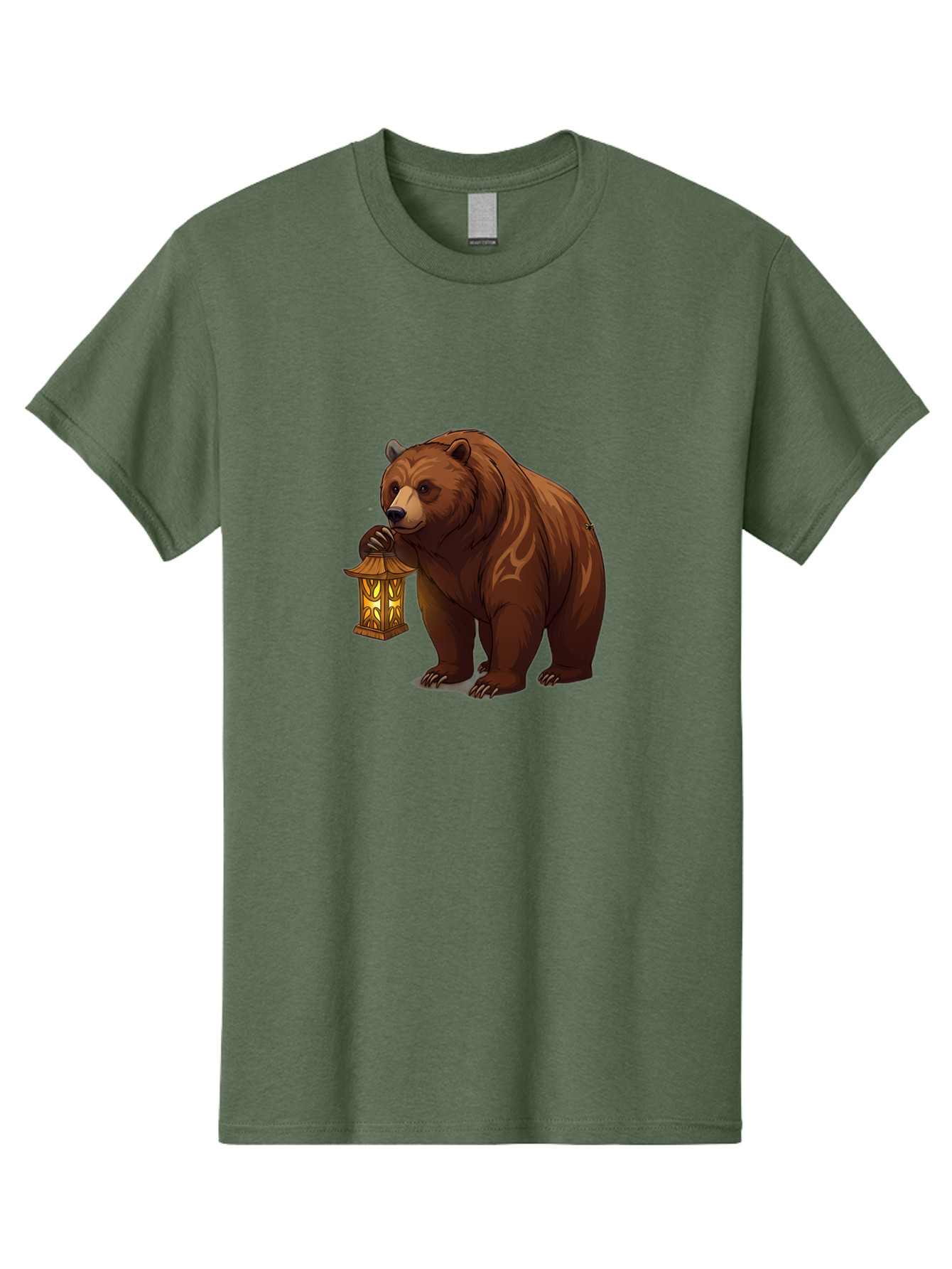 Brown-Bear-With-Lantern Men'S Graphic Tee, 100% Cotton, Comfortable Casual Summer Wear, Machine Washable, Vintage Camera, Old Camera, Antique Camera, Black Camera, Classic Photography, Photography Equipment, Nostalgic Device, Film Camera, Bae930