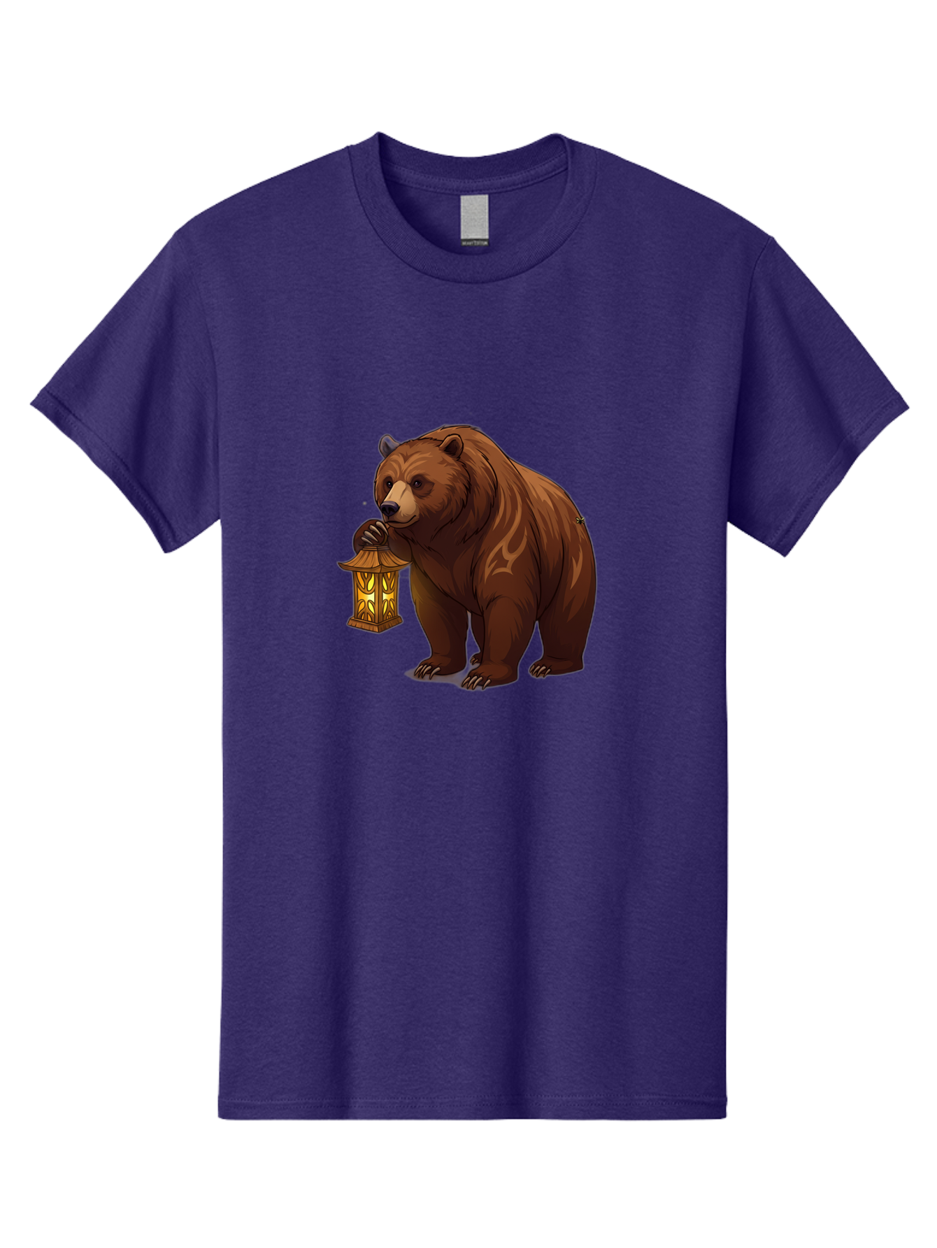 Brown-Bear-With-Lantern Men'S Graphic Tee, 100% Cotton, Comfortable Casual Summer Wear, Machine Washable, Vintage Camera, Old Camera, Antique Camera, Black Camera, Classic Photography, Photography Equipment, Nostalgic Device, Film Camera, Bae930