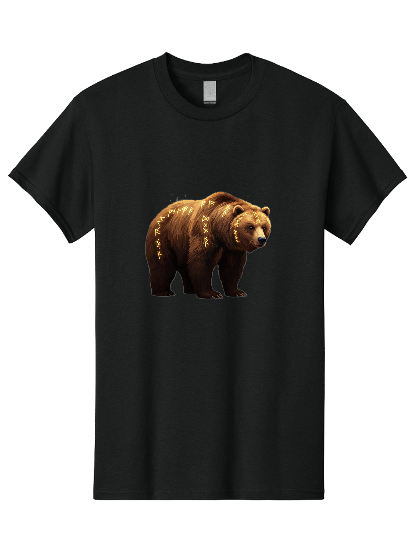 Brown-Bear-With-Runic-Symbols Men'S Graphic Tee, 100% Cotton, Comfortable Casual Summer Wear, Machine Washable, Vintage Camera, Old Camera, Antique Camera, Black Camera, Classic Photography, Photography Equipment, Nostalgic Device, Bae931