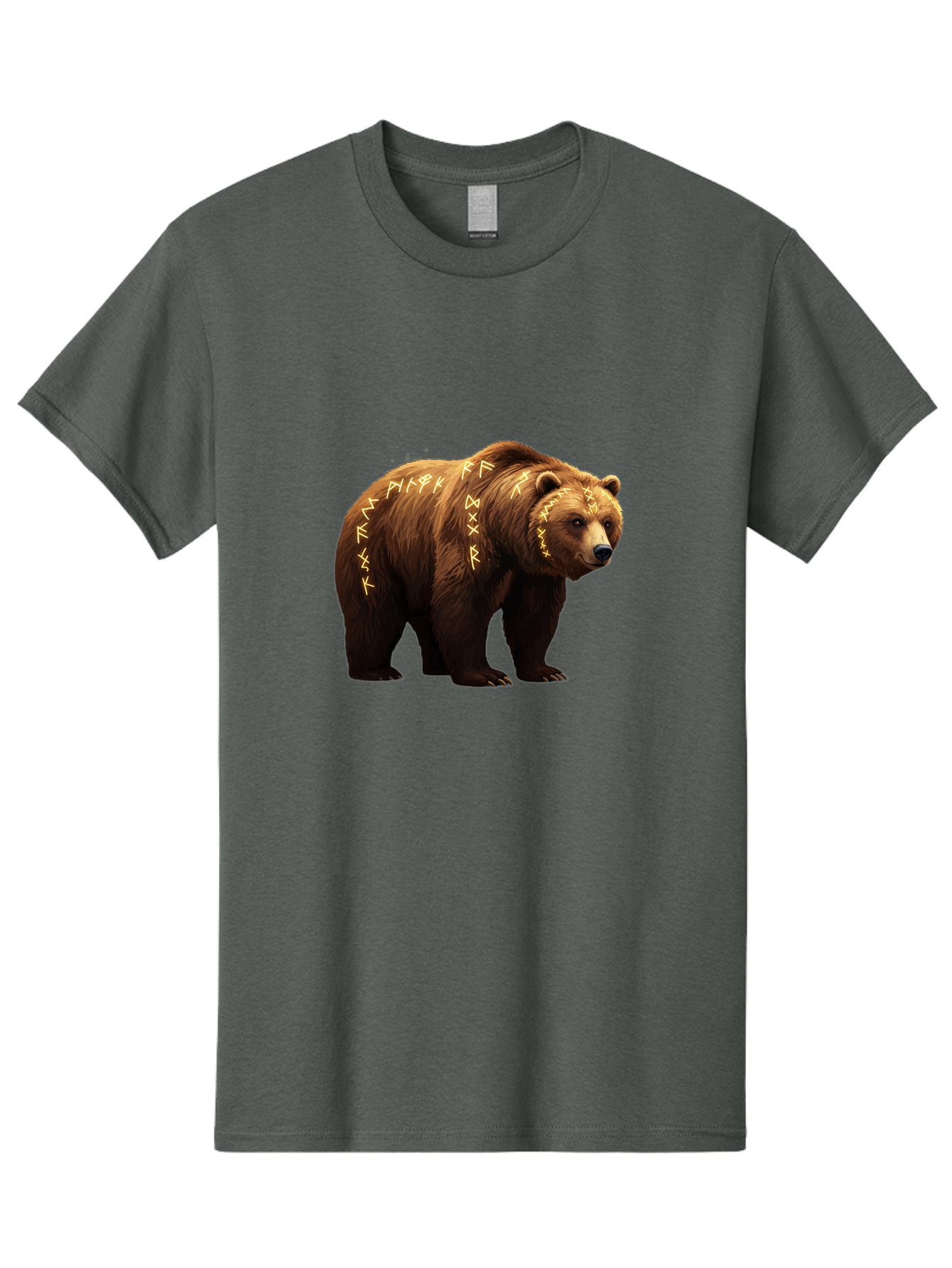 Brown-Bear-With-Runic-Symbols Men'S Graphic Tee, 100% Cotton, Comfortable Casual Summer Wear, Machine Washable, Vintage Camera, Old Camera, Antique Camera, Black Camera, Classic Photography, Photography Equipment, Nostalgic Device, Bae931