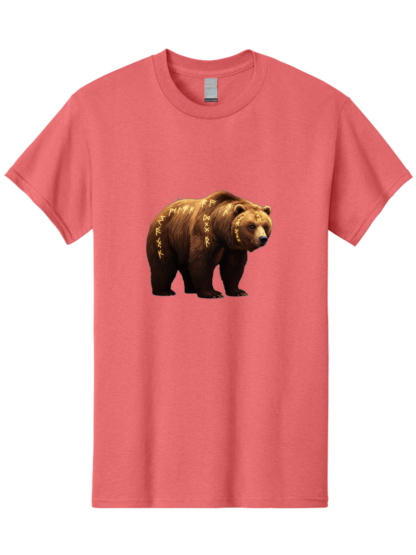 Brown-Bear-With-Runic-Symbols Men'S Graphic Tee, 100% Cotton, Comfortable Casual Summer Wear, Machine Washable, Vintage Camera, Old Camera, Antique Camera, Black Camera, Classic Photography, Photography Equipment, Nostalgic Device, Bae931