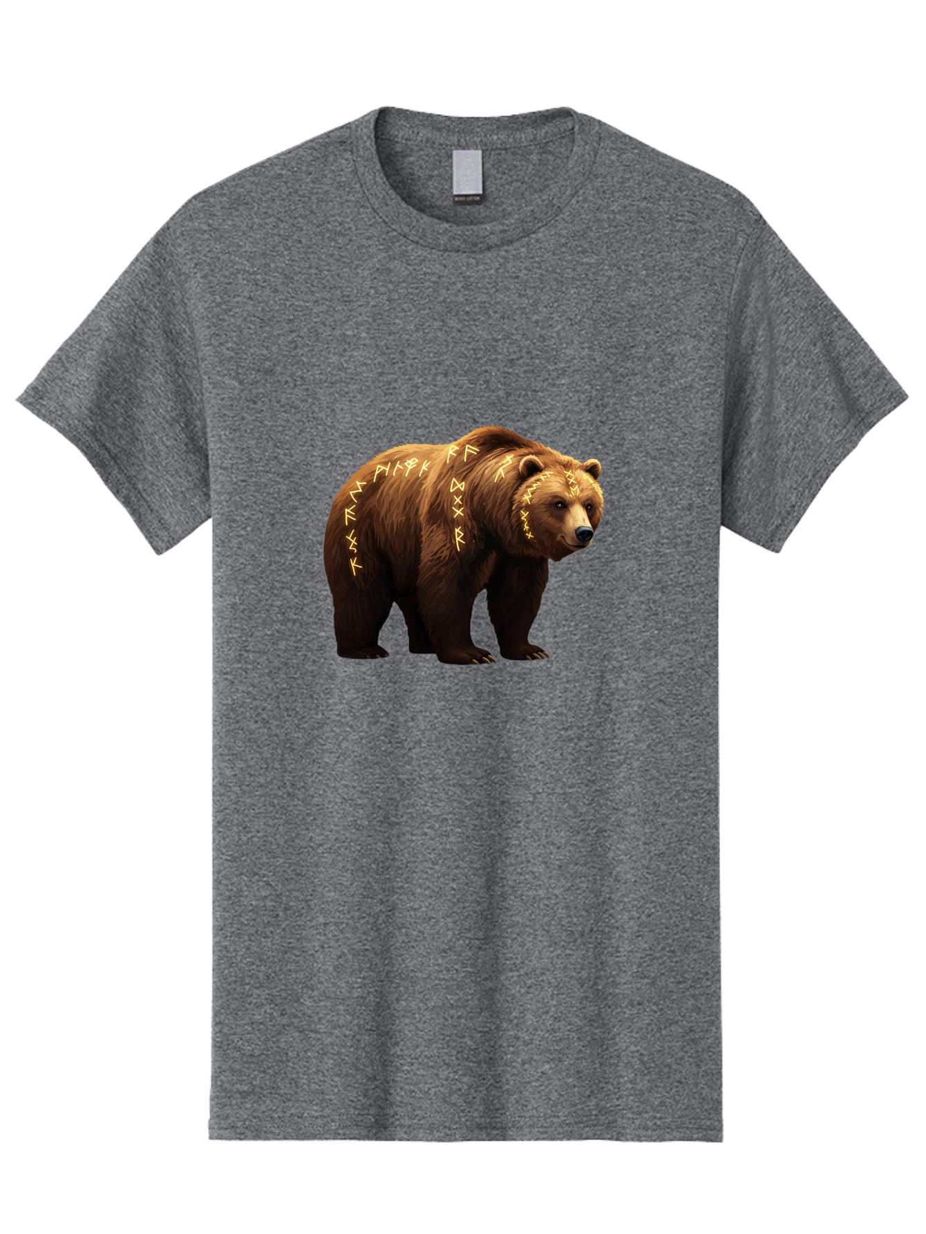 Brown-Bear-With-Runic-Symbols Men'S Graphic Tee, 100% Cotton, Comfortable Casual Summer Wear, Machine Washable, Vintage Camera, Old Camera, Antique Camera, Black Camera, Classic Photography, Photography Equipment, Nostalgic Device, Bae931