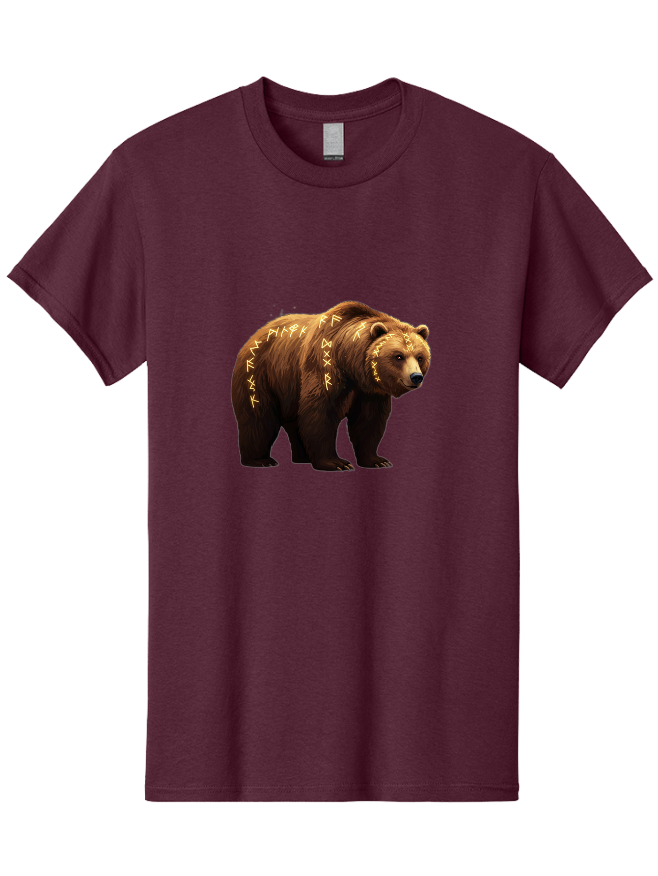 Brown-Bear-With-Runic-Symbols Men'S Graphic Tee, 100% Cotton, Comfortable Casual Summer Wear, Machine Washable, Vintage Camera, Old Camera, Antique Camera, Black Camera, Classic Photography, Photography Equipment, Nostalgic Device, Bae931