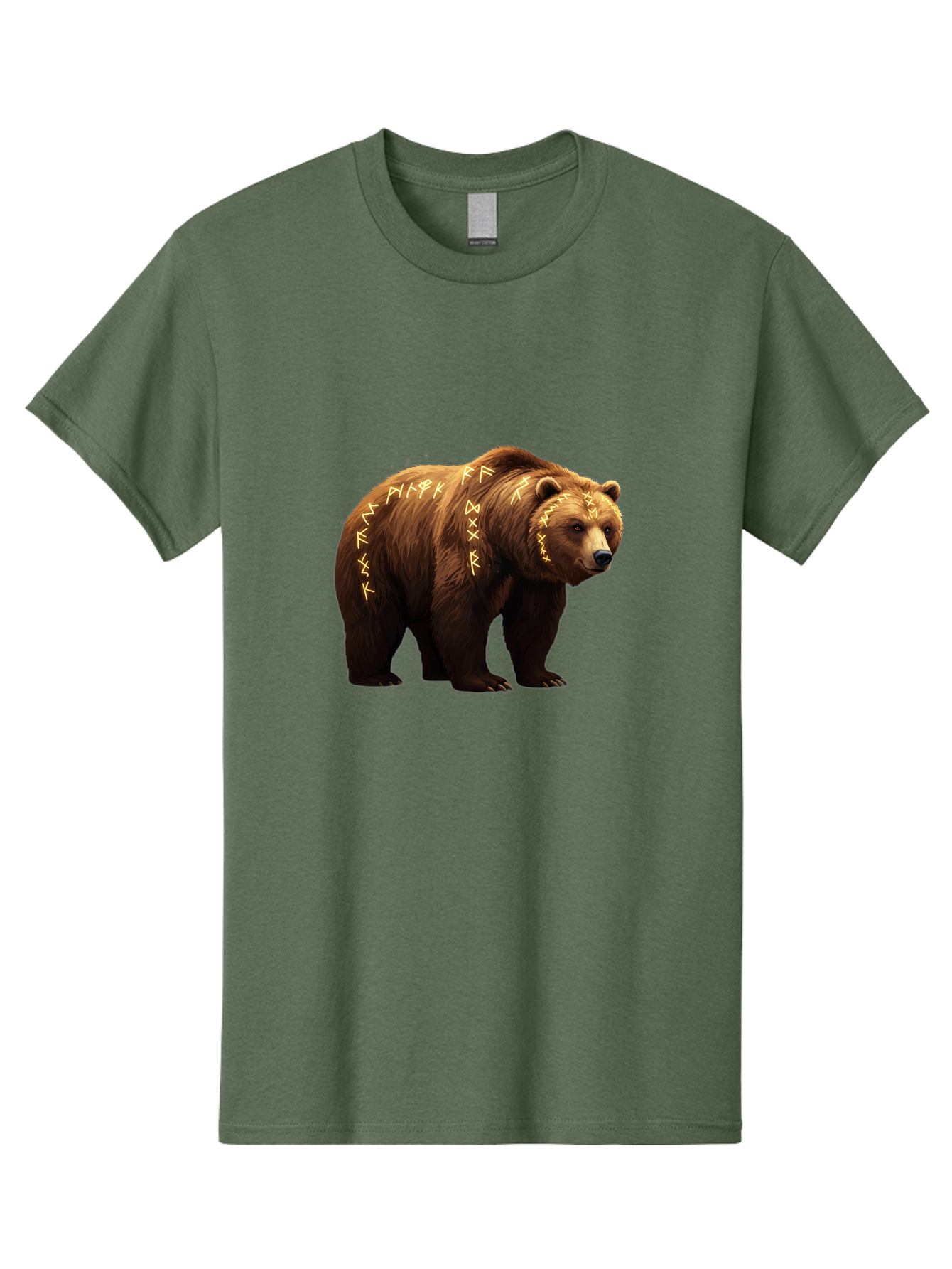 Brown-Bear-With-Runic-Symbols Men'S Graphic Tee, 100% Cotton, Comfortable Casual Summer Wear, Machine Washable, Vintage Camera, Old Camera, Antique Camera, Black Camera, Classic Photography, Photography Equipment, Nostalgic Device, Bae931