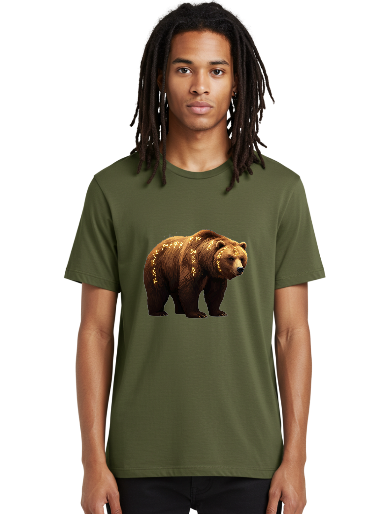 Brown-Bear-With-Runic-Symbols Men'S Graphic Tee, 100% Cotton, Comfortable Casual Summer Wear, Machine Washable, Vintage Camera, Old Camera, Antique Camera, Black Camera, Classic Photography, Photography Equipment, Nostalgic Device, Bae931