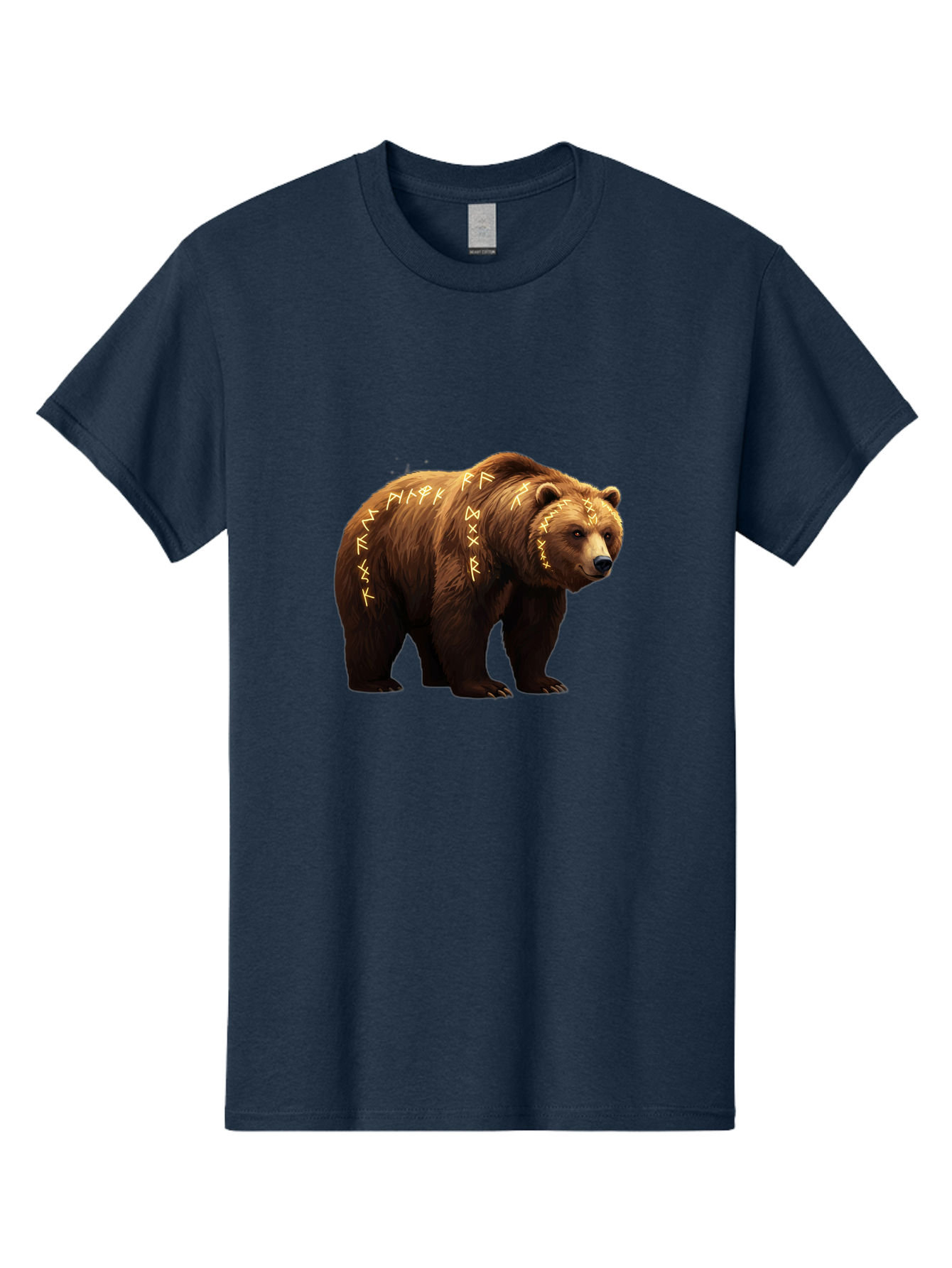 Brown-Bear-With-Runic-Symbols Men'S Graphic Tee, 100% Cotton, Comfortable Casual Summer Wear, Machine Washable, Vintage Camera, Old Camera, Antique Camera, Black Camera, Classic Photography, Photography Equipment, Nostalgic Device, Bae931