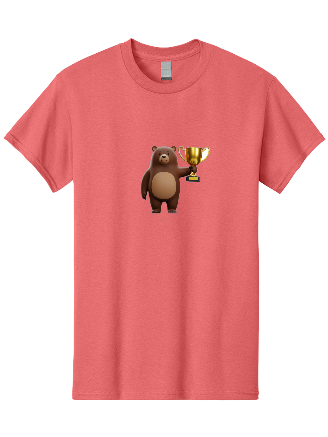 Brown-Bear-With-Trophy Men'S Graphic Tee, 100% Cotton, Comfortable Casual Summer Wear, Machine Washable, Vintage Camera, Old Camera, Antique Camera, Black Camera, Classic Photography, Photography Equipment, Nostalgic Device, Film Camera, Bae932