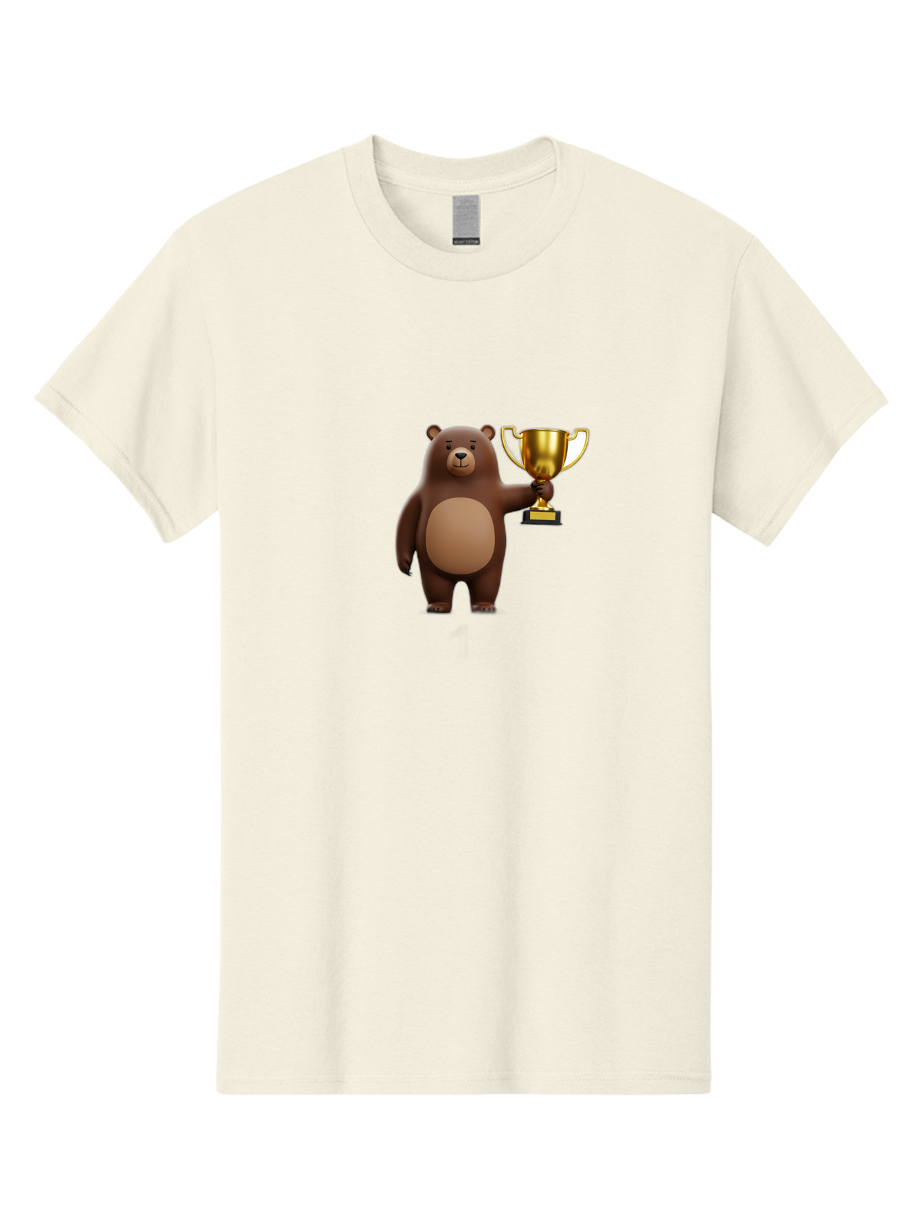 Brown-Bear-With-Trophy Men'S Graphic Tee, 100% Cotton, Comfortable Casual Summer Wear, Machine Washable, Vintage Camera, Old Camera, Antique Camera, Black Camera, Classic Photography, Photography Equipment, Nostalgic Device, Film Camera, Bae932