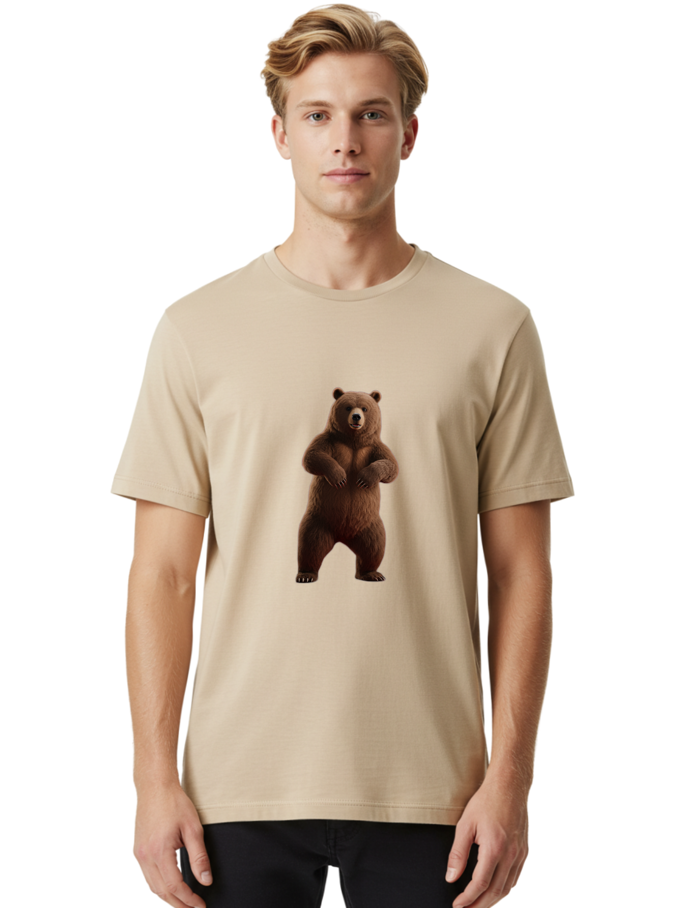 Brown-Bear Men'S Graphic Tee, 100% Cotton, Comfortable Casual Summer Wear, Machine Washable, Vintage Camera, Old Camera, Antique Camera, Black Camera, Classic Photography, Photography Equipment, Nostalgic Device, Film Camera, Camera Art Bae933