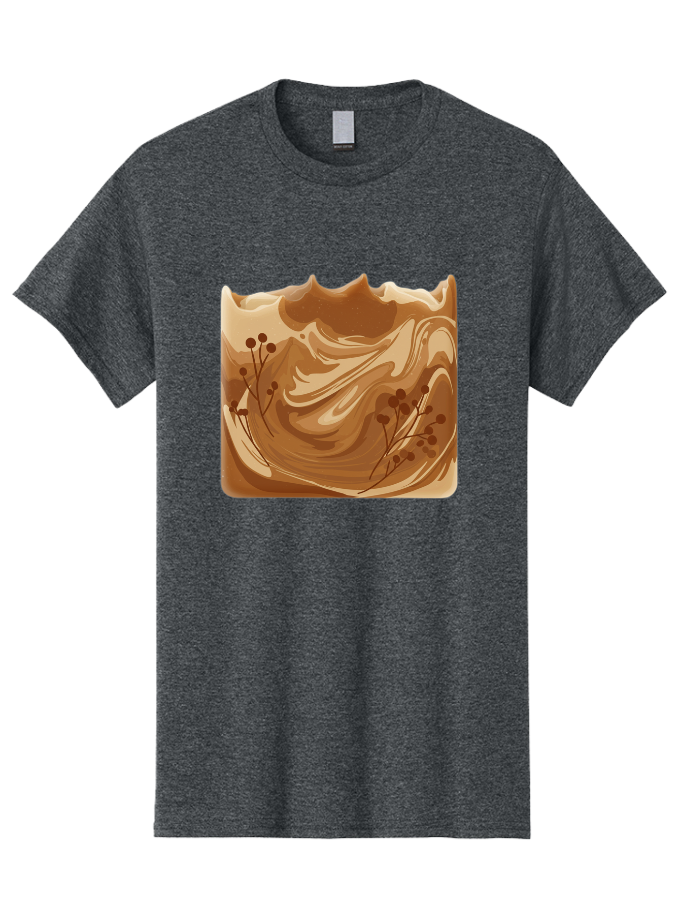 Brown-Swirl-Soap Men'S Graphic Tee, 100% Cotton, Comfortable Casual Summer Wear, Machine Washable, Vintage Camera, Old Camera, Antique Camera, Black Camera, Classic Photography, Photography Equipment, Nostalgic Device, Film Camera, Camera Art Bae934