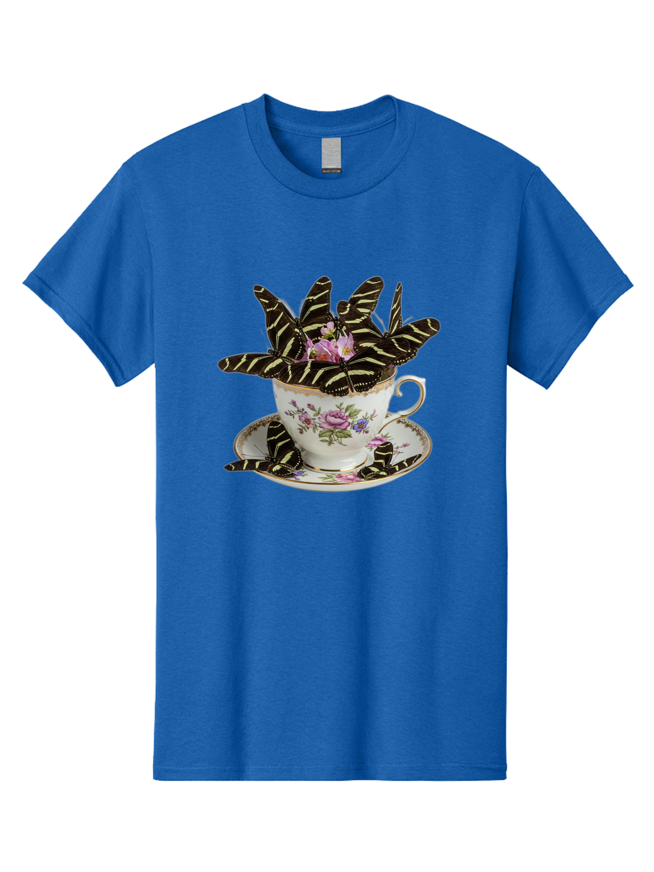Butterflies-In-Tea-Cup Men'S Graphic Tee, 100% Cotton, Comfortable Casual Summer Wear, Machine Washable, Vintage Camera, Old Camera, Antique Camera, Black Camera, Classic Photography, Photography Equipment, Nostalgic Device, Film Camera, Bae939