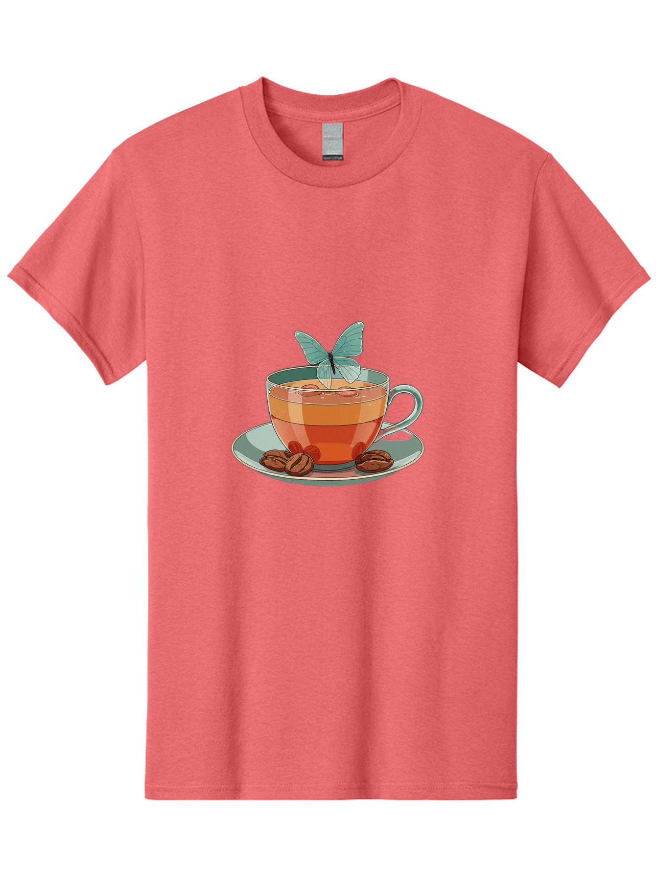 Butterfly-Coffee-Cup Men'S Graphic Tee, 100% Cotton, Comfortable Casual Summer Wear, Machine Washable, Vintage Camera, Old Camera, Antique Camera, Black Camera, Classic Photography, Photography Equipment, Nostalgic Device, Film Camera, Bae940