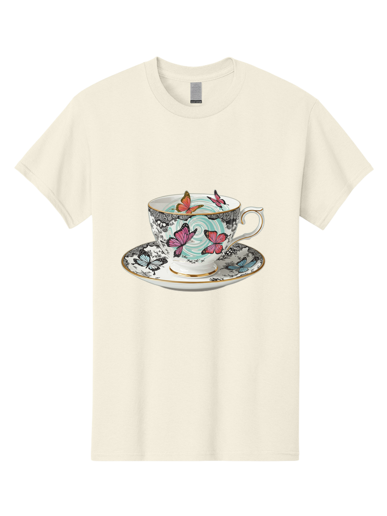 Butterfly-Tea-Cup Men'S Graphic Tee, 100% Cotton, Comfortable Casual Summer Wear, Machine Washable, Vintage Camera, Old Camera, Antique Camera, Black Camera, Classic Photography, Photography Equipment, Nostalgic Device, Film Camera, Camera Art Bae942